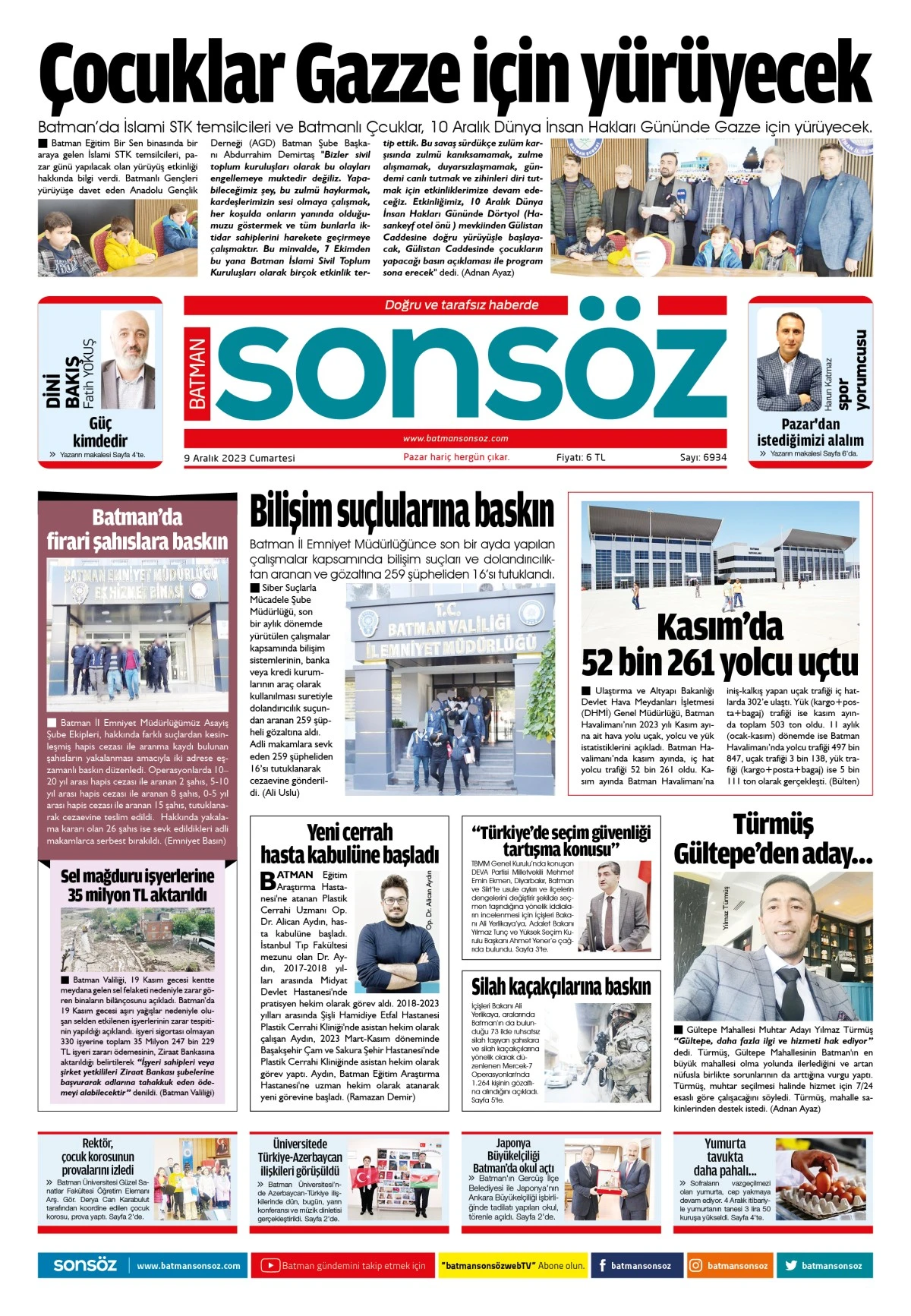 9 Kasım 2023 e-gazete