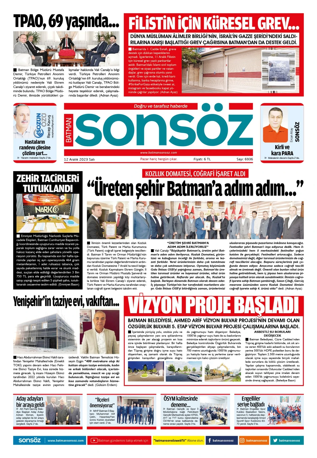 12 Aralık 2023 e-gazete