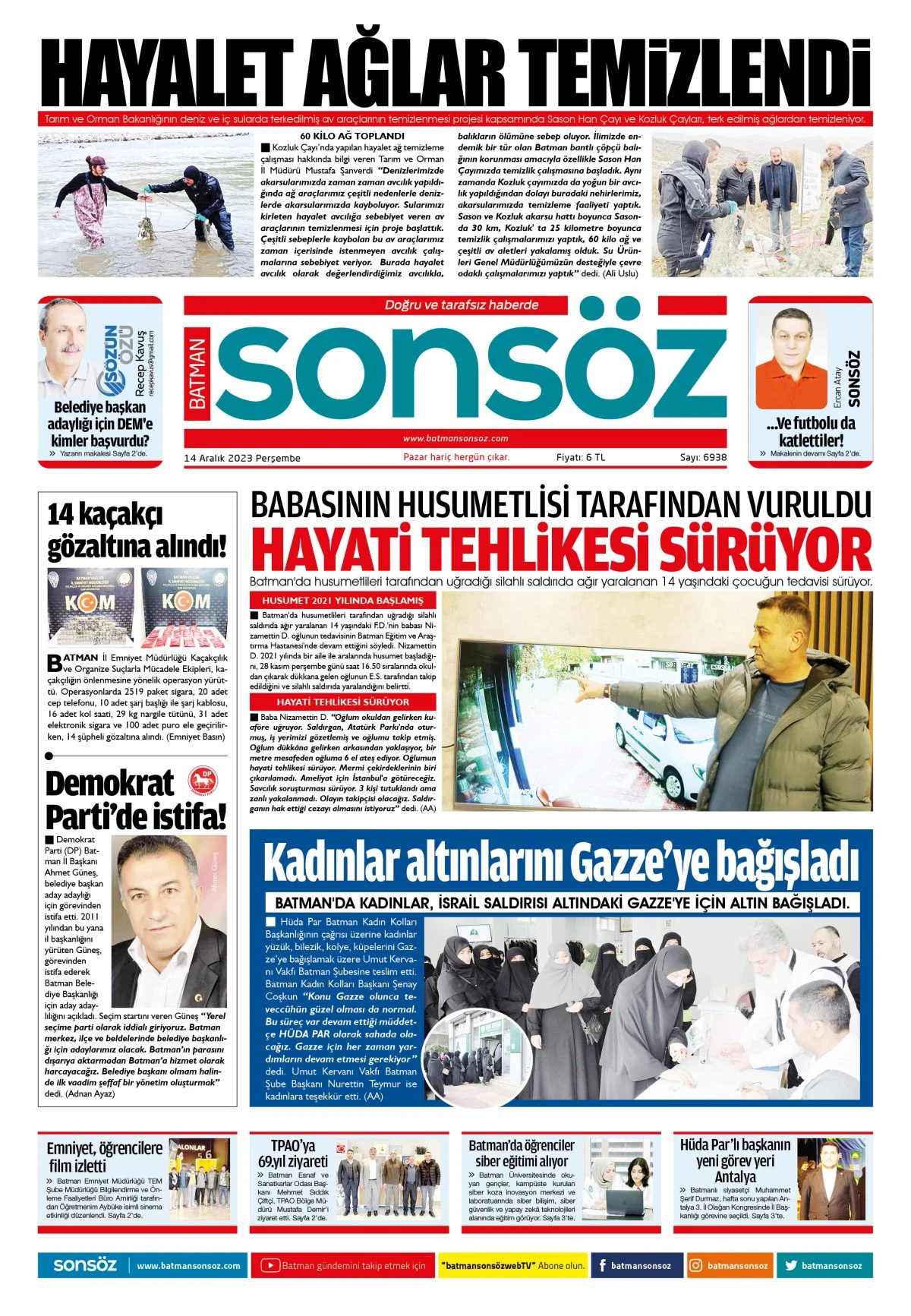14 Aralık 2023 e-gazete