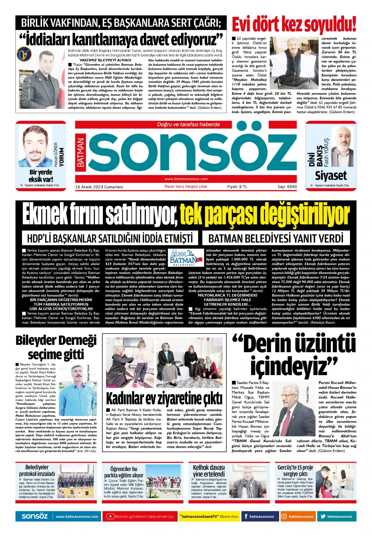 16 Aralık 2023 e-gazete