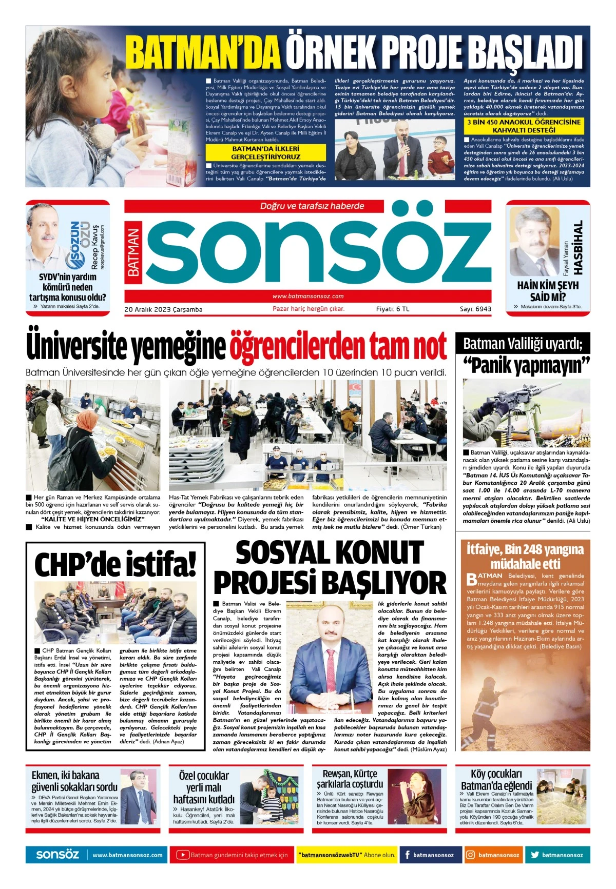 20 Aralık 2023 e-gazete