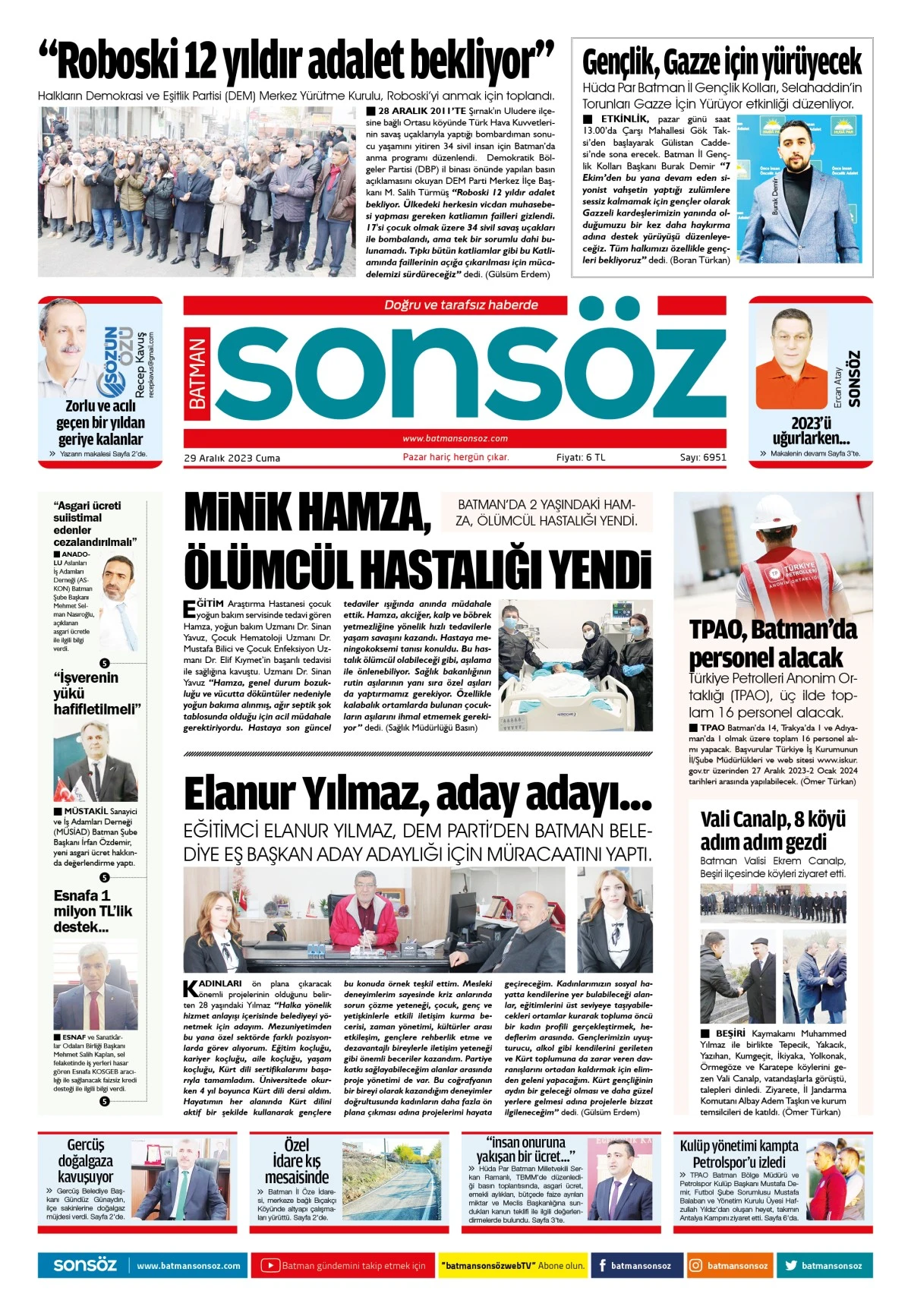29 Aralık 2023 e-gazete
