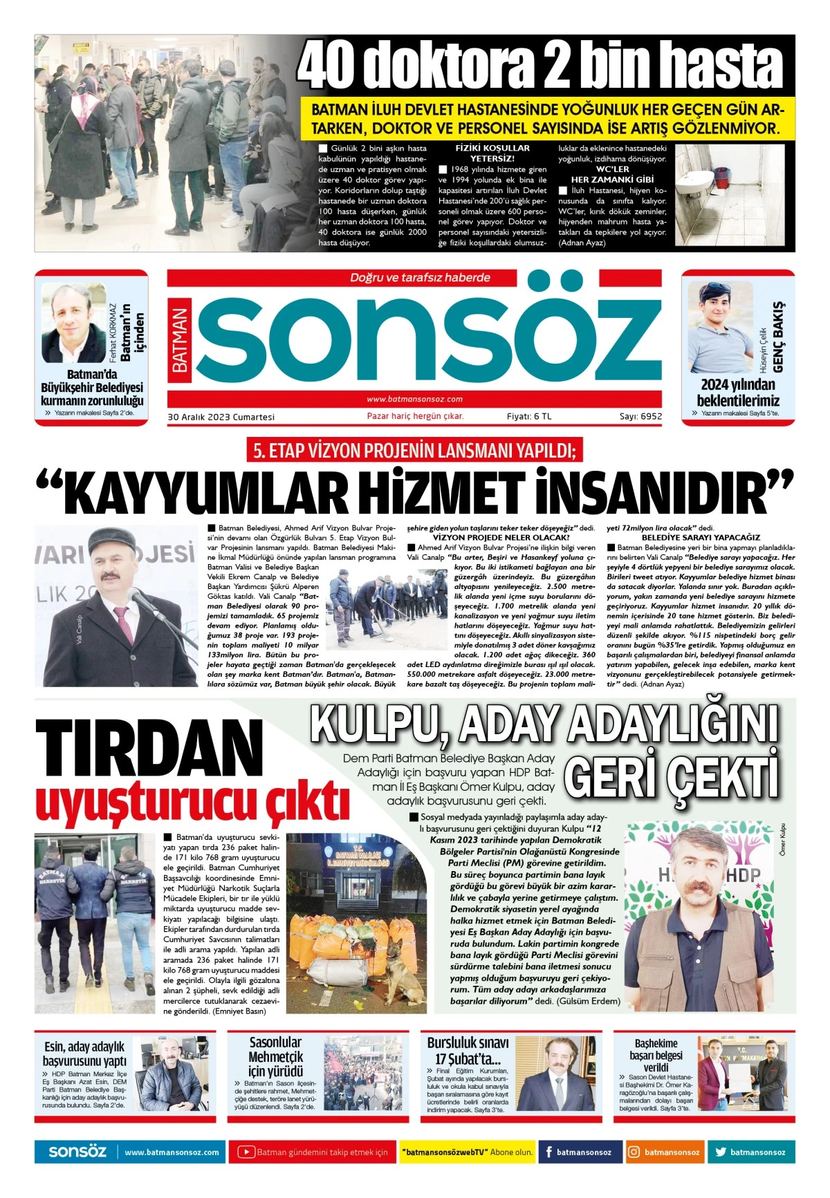 30 Aralık 2023 e-gazete