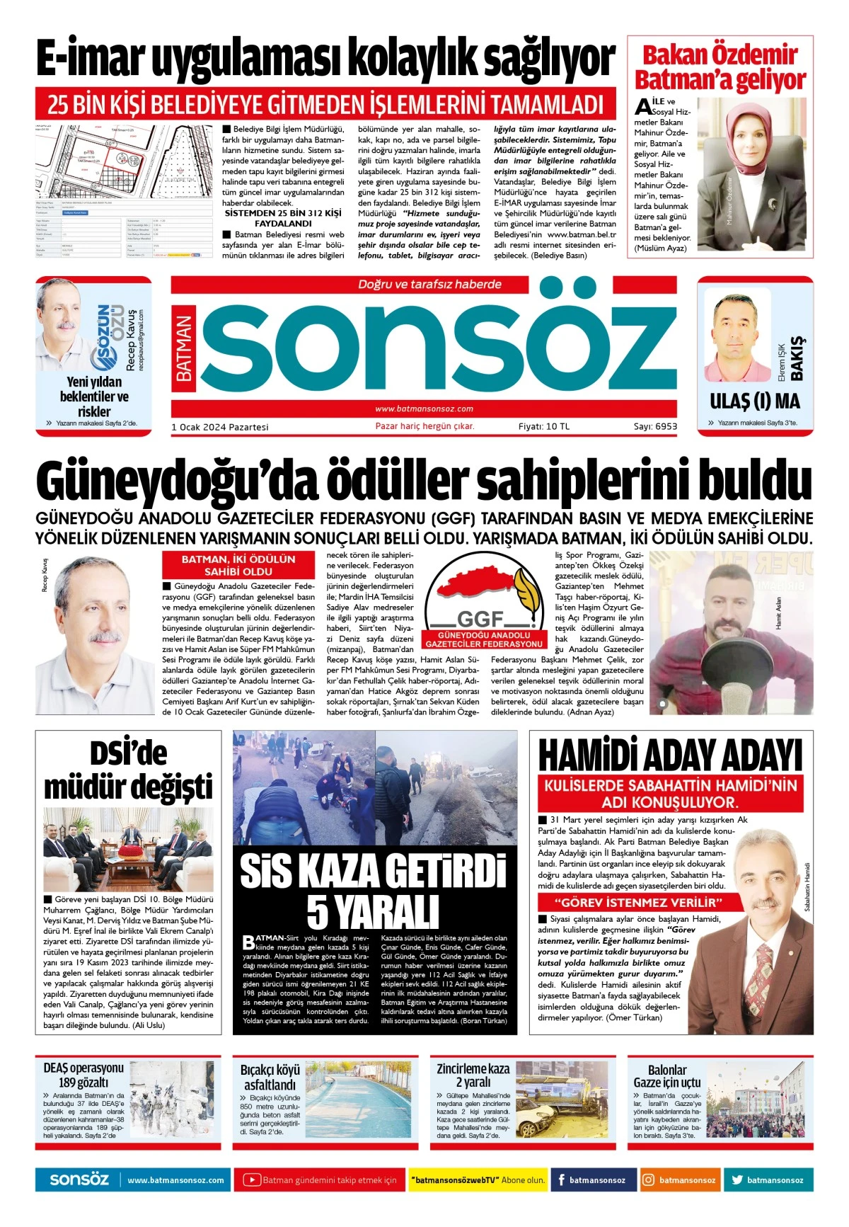 1 Ocak 2024 e-gazete