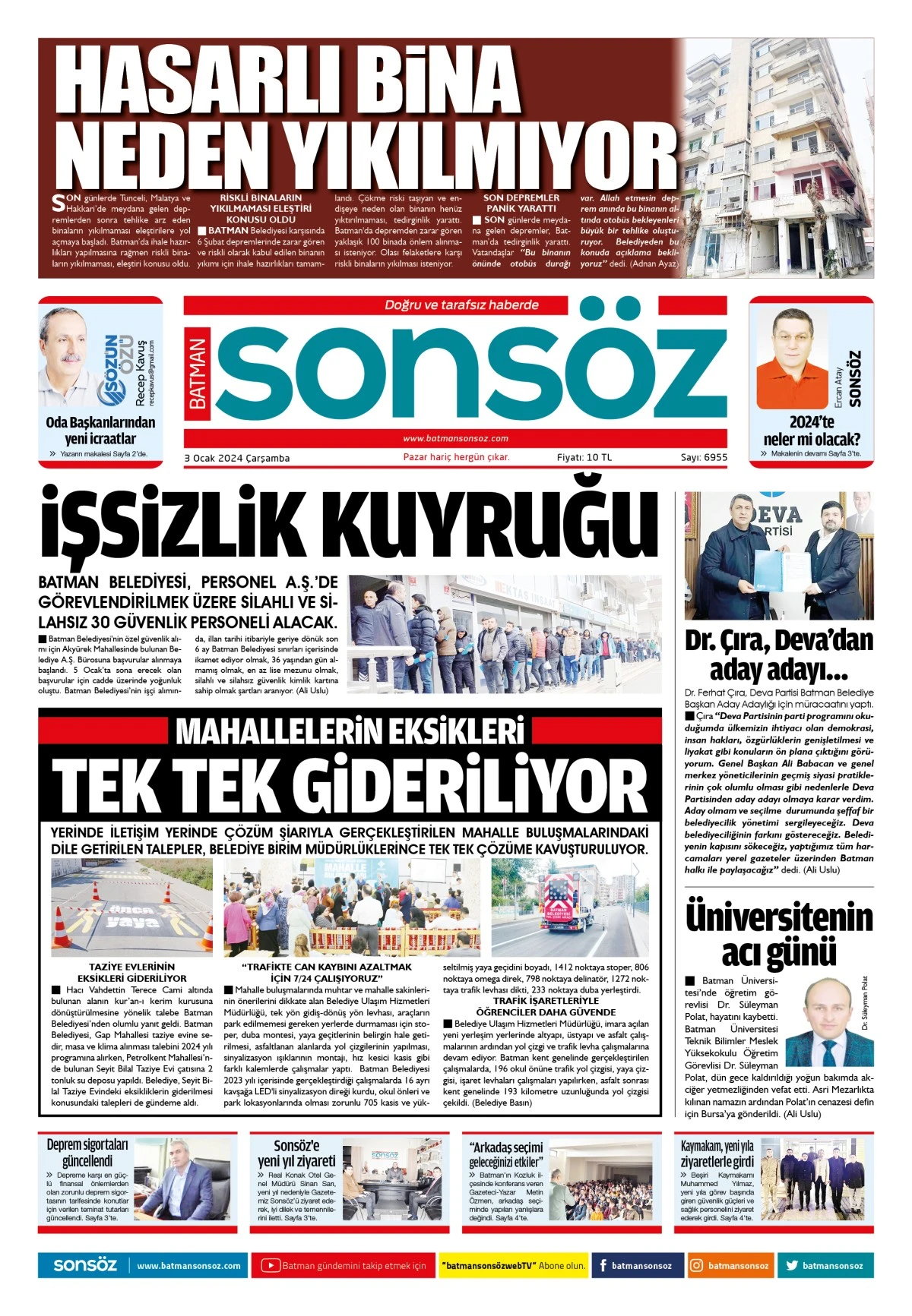 3 Ocak 2024 e-gazete