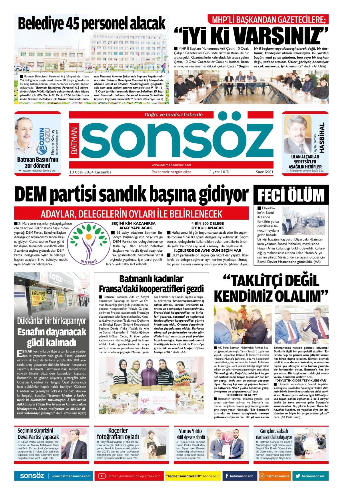 10 Ocak 2024 e-gazete