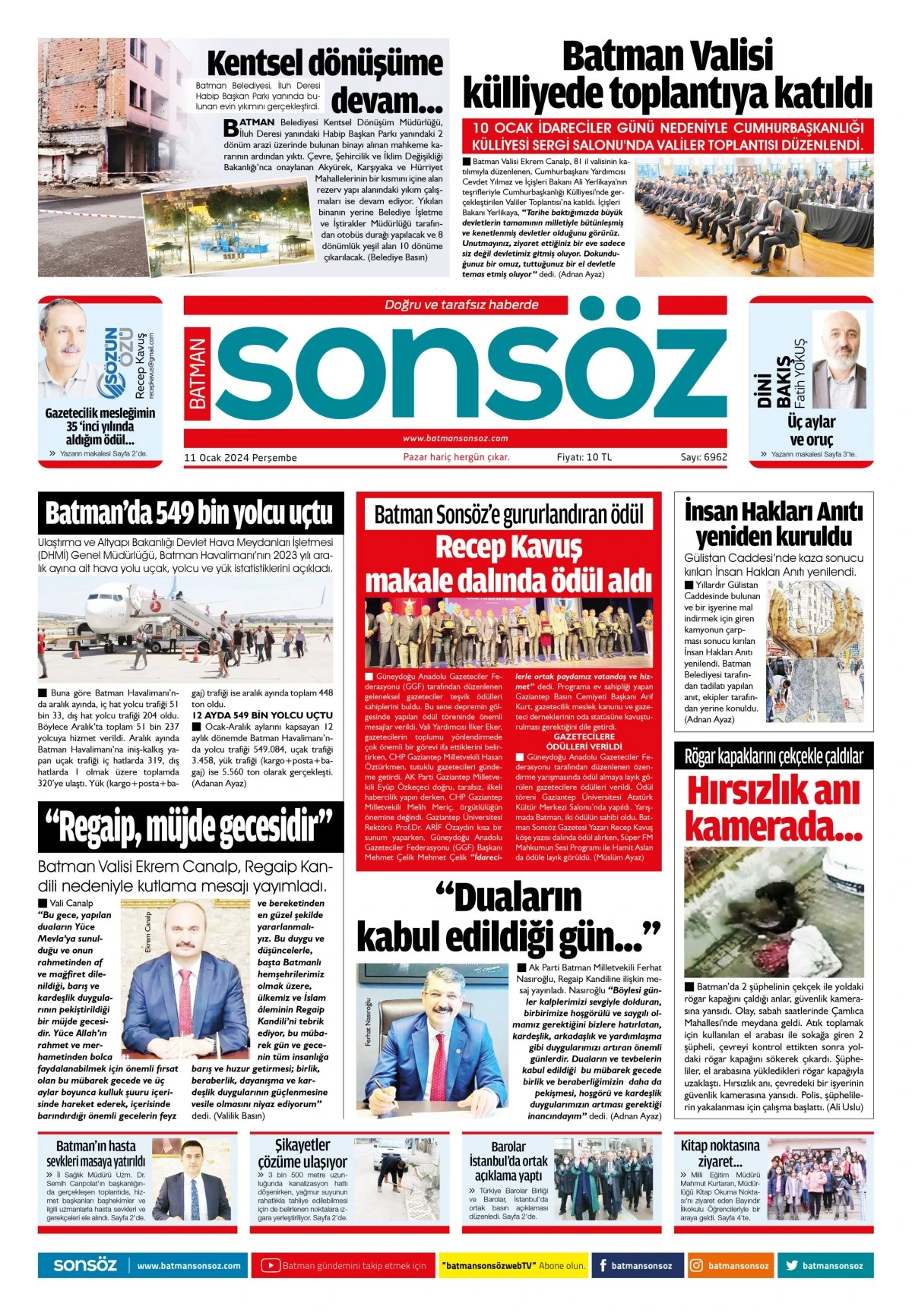 11 Ocak 2023 e-gazete