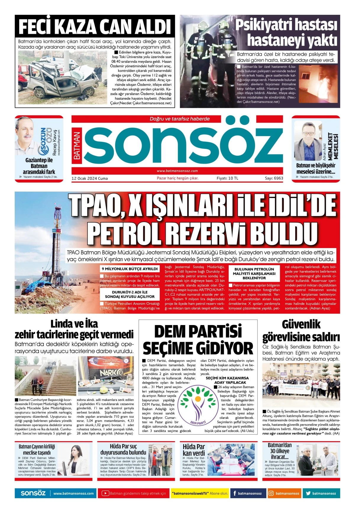 12 Ocak 2024 e-gazete
