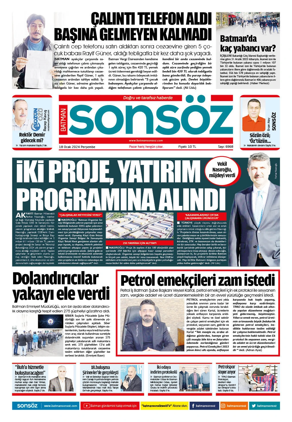 18 Ocak 2024 e-gazete