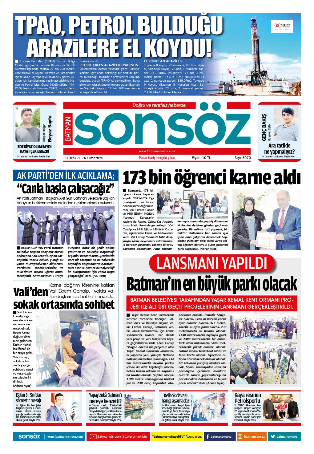 20 Ocak 2024 e-gazete