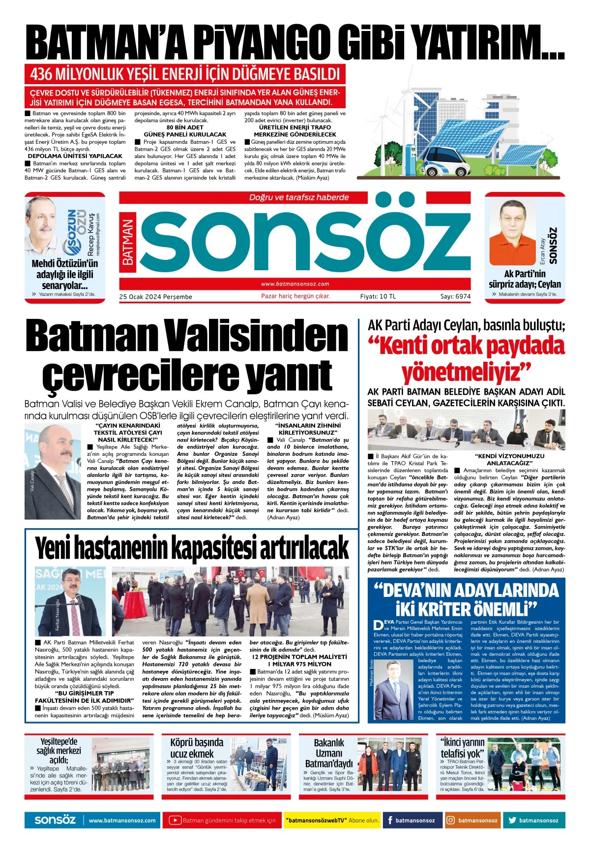 25 Ocak 2024 e-gazete