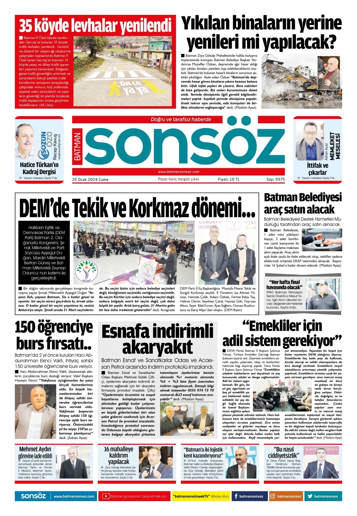 26 Ocak 2024 e-gazete