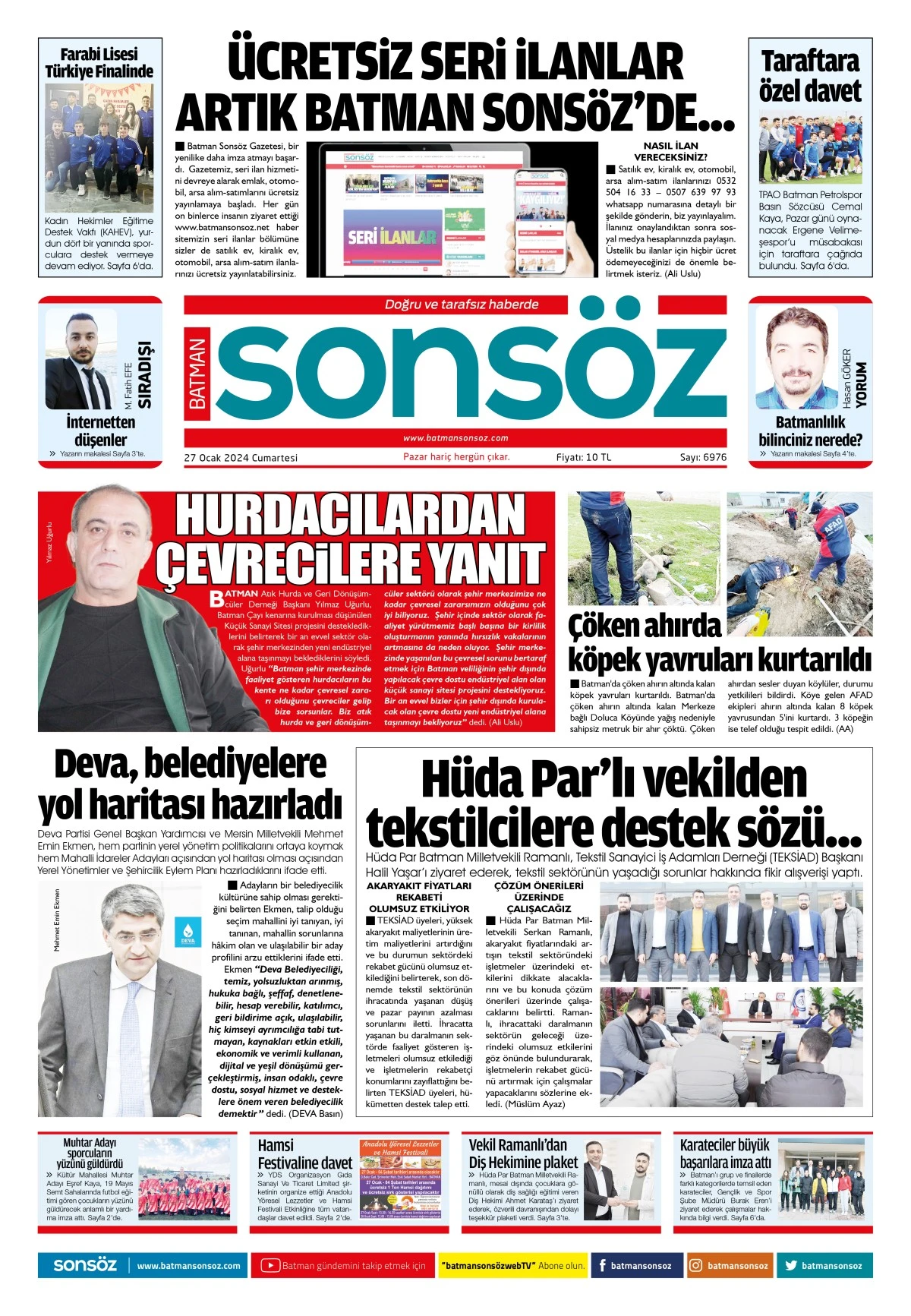 27 Ocak 2024 e-gazete