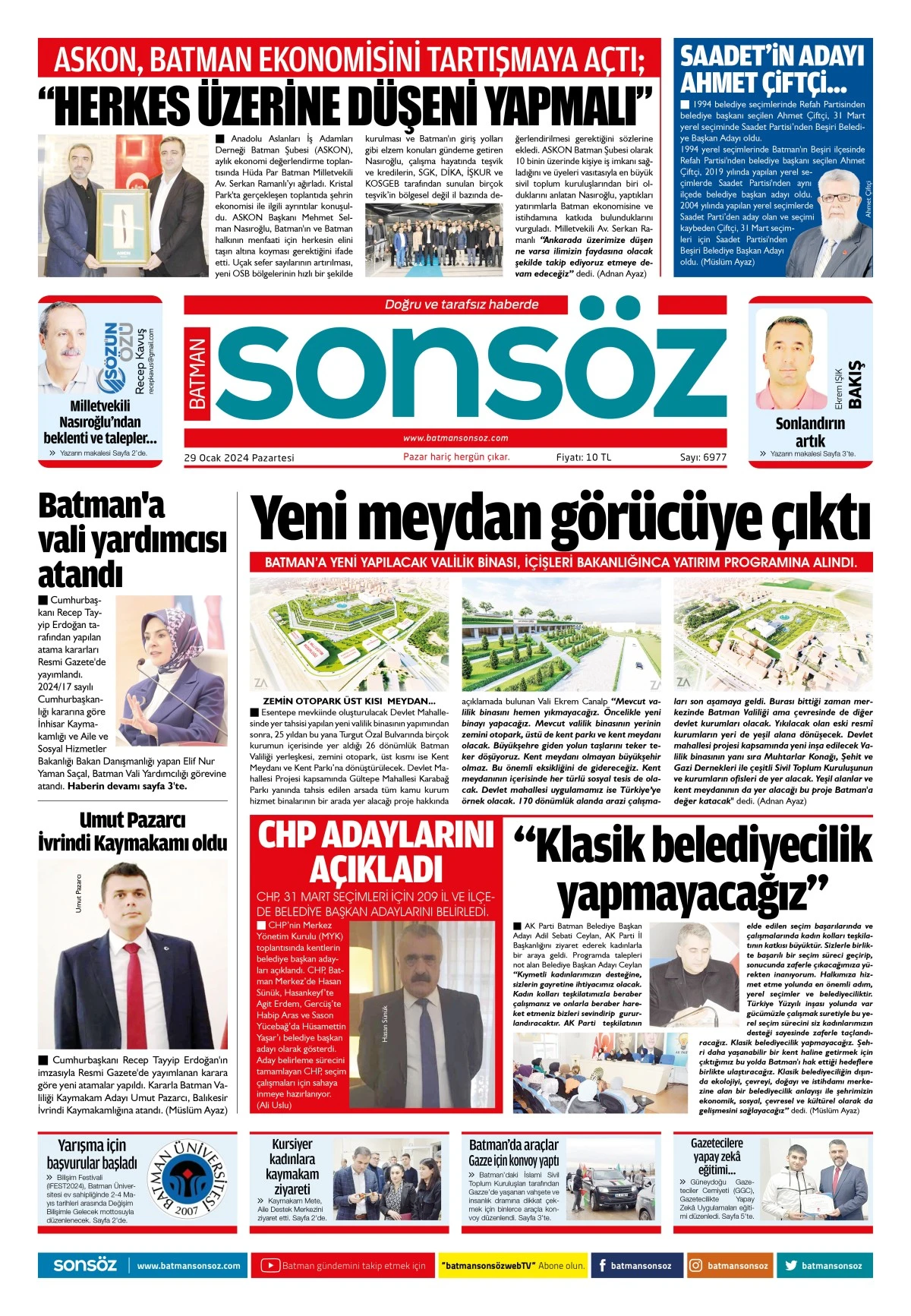 29 Ocak 2024 e-gazete