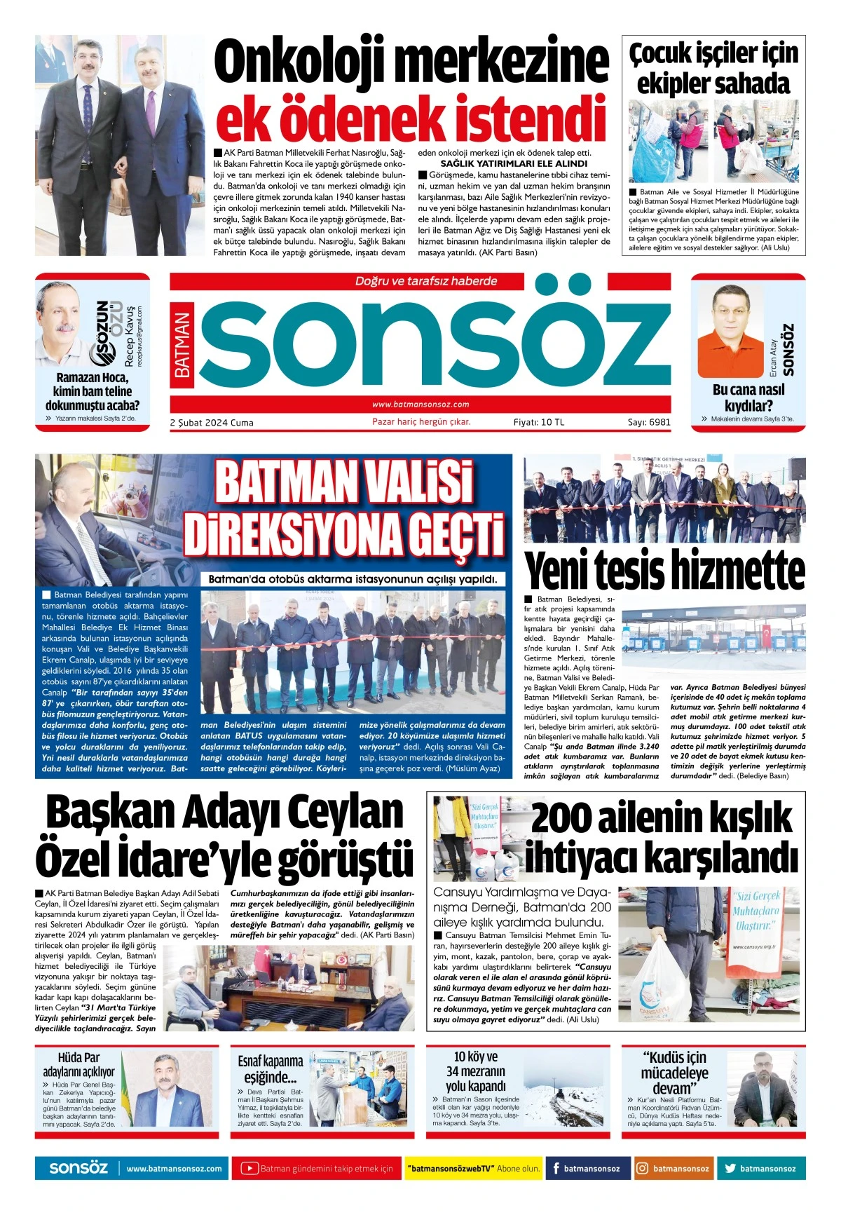 2 Şubat 2024 -e-gazete