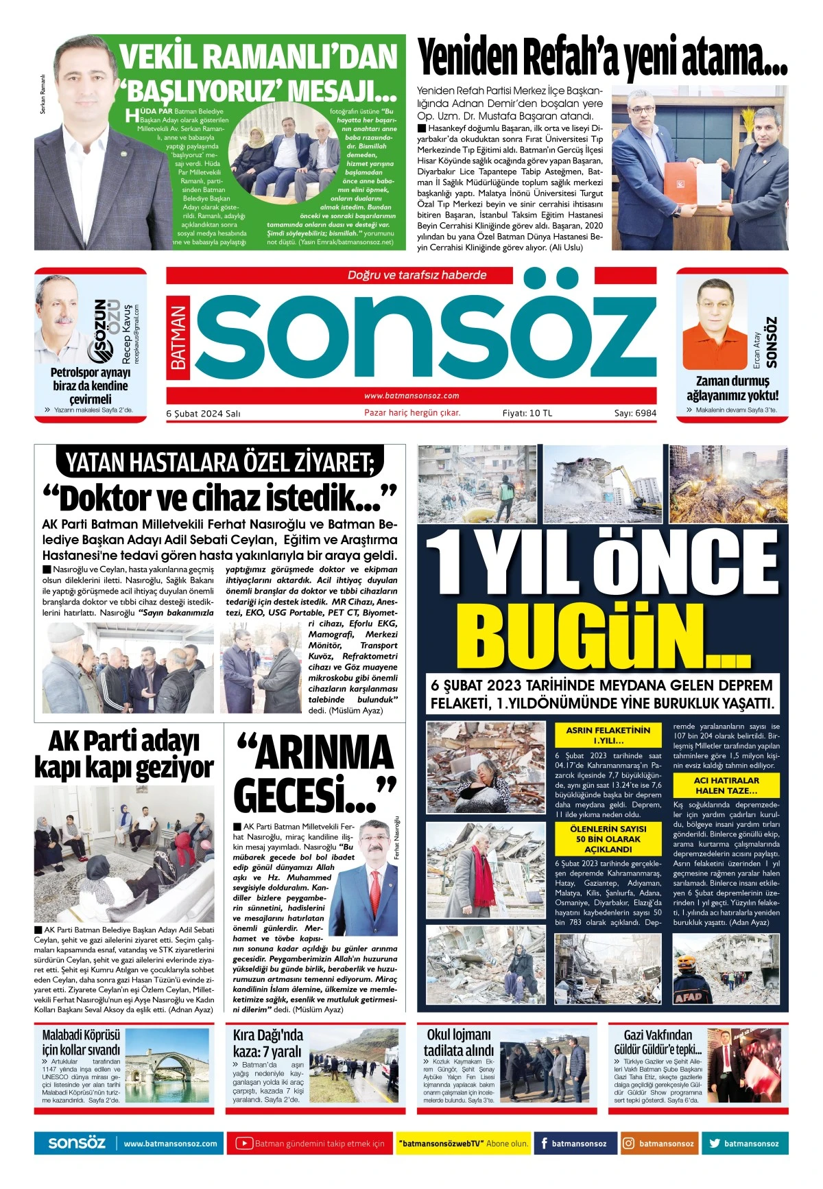 6 Şubat 2024 e-gazete