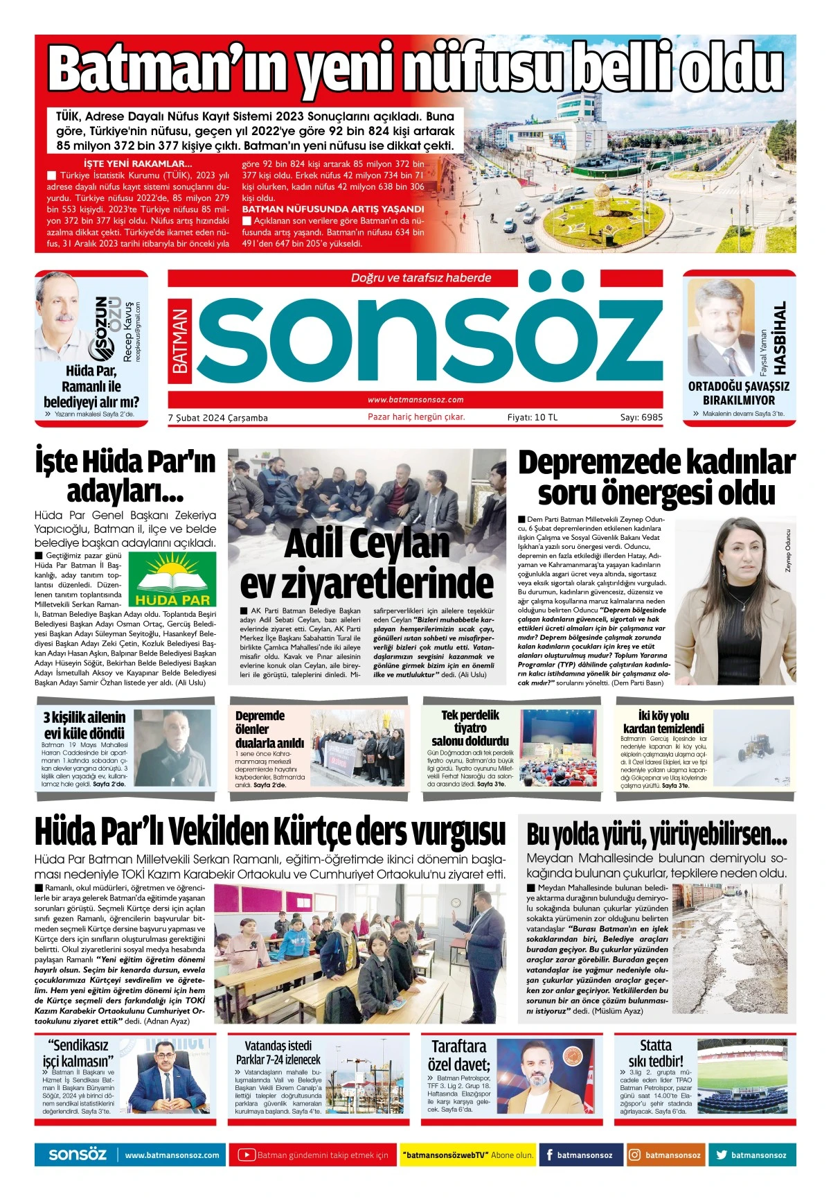 7 Şubat 2024 e-gazete