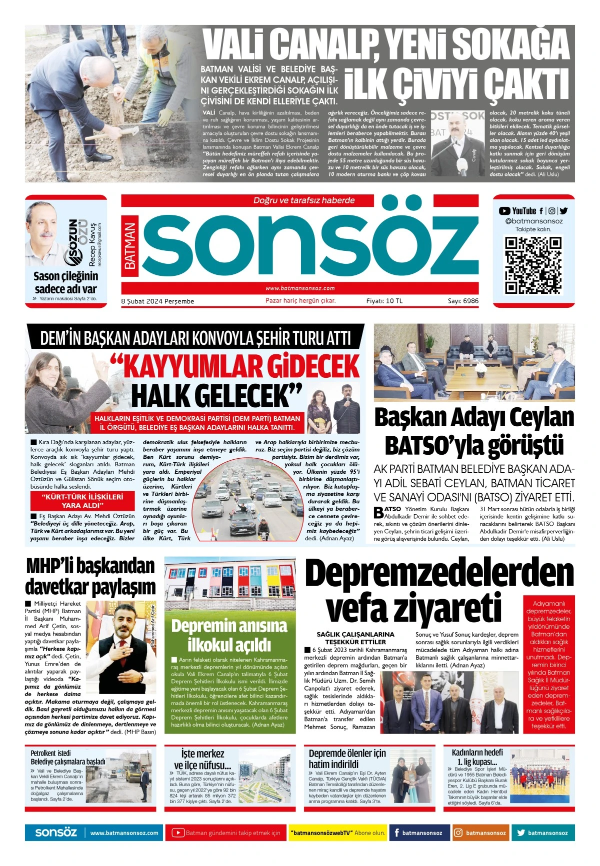 8 Şubat 2024 e-gazete