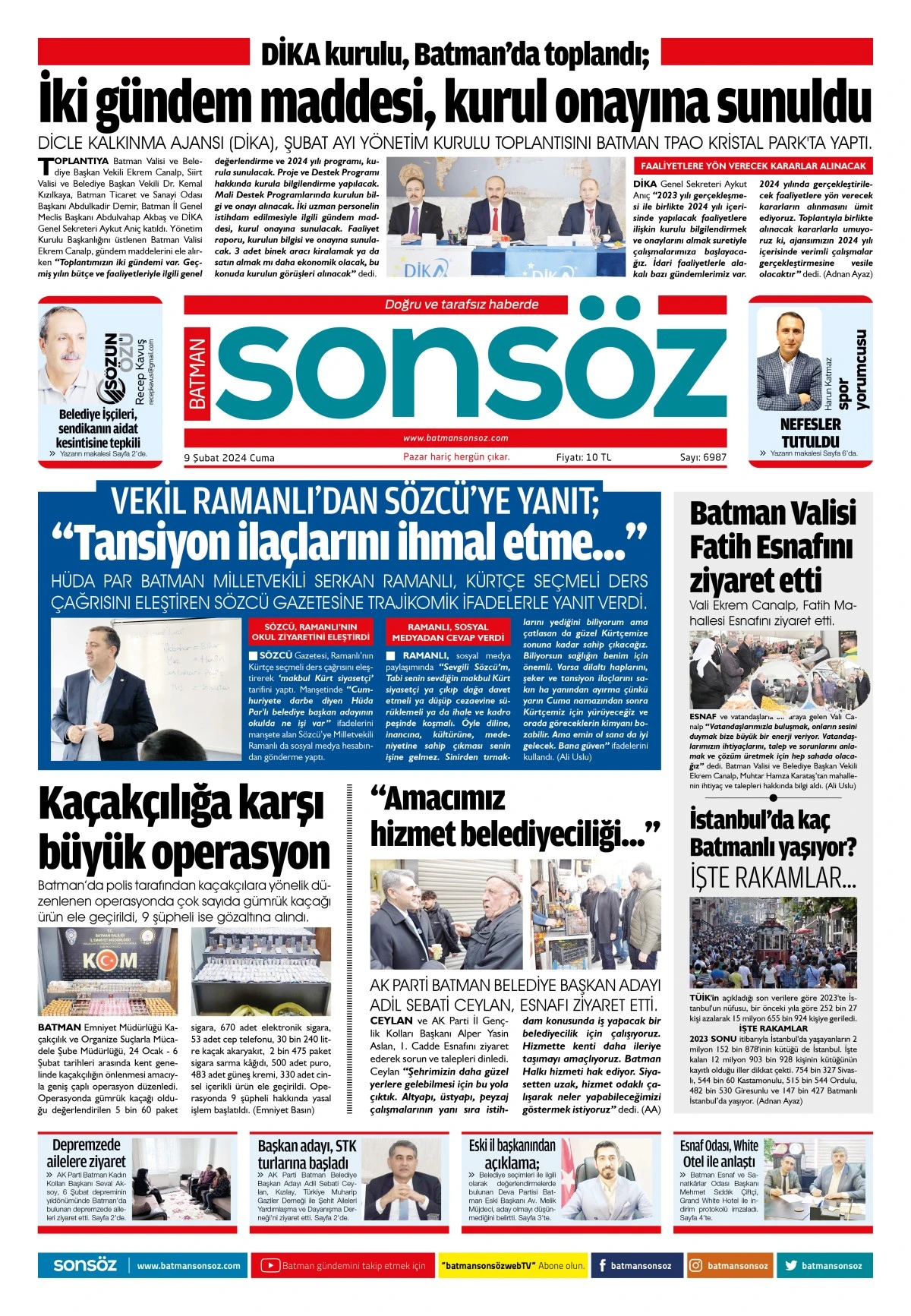 9 Şubat 2024 e-gazete
