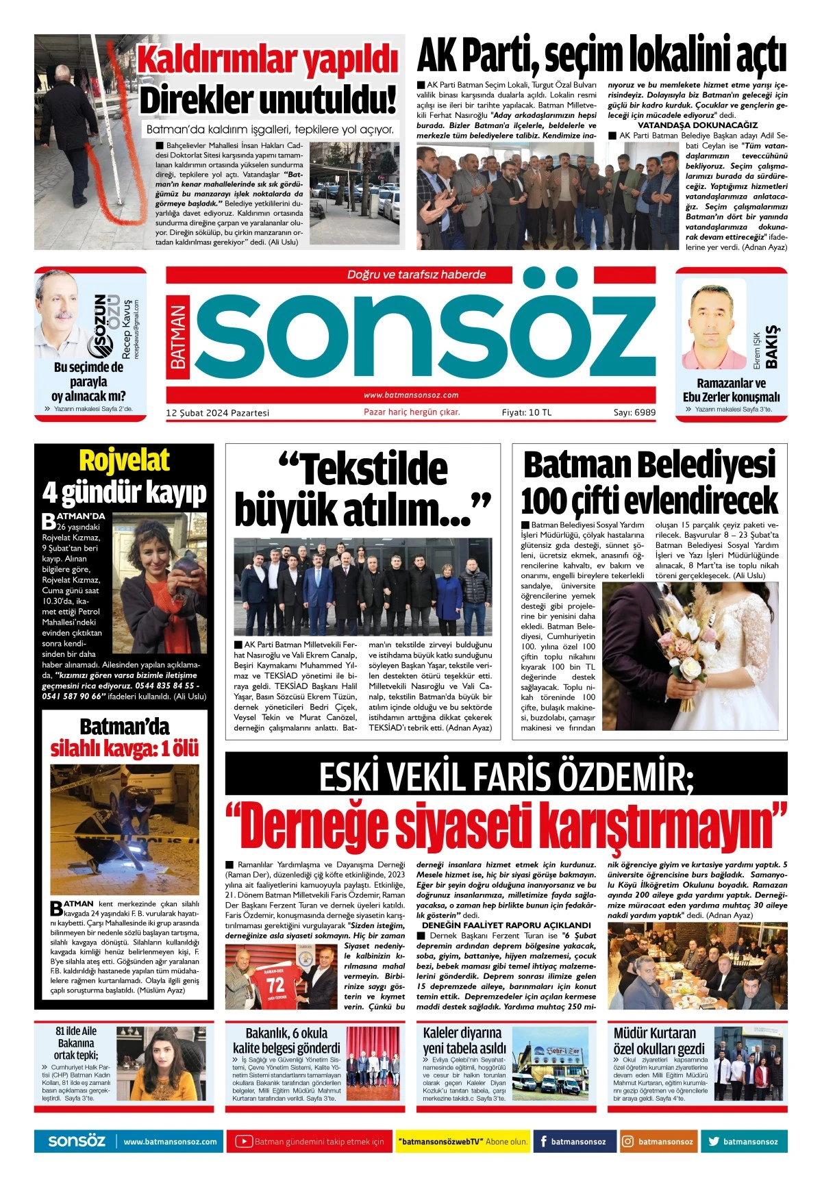 12 Şubat 2024 e-gazete