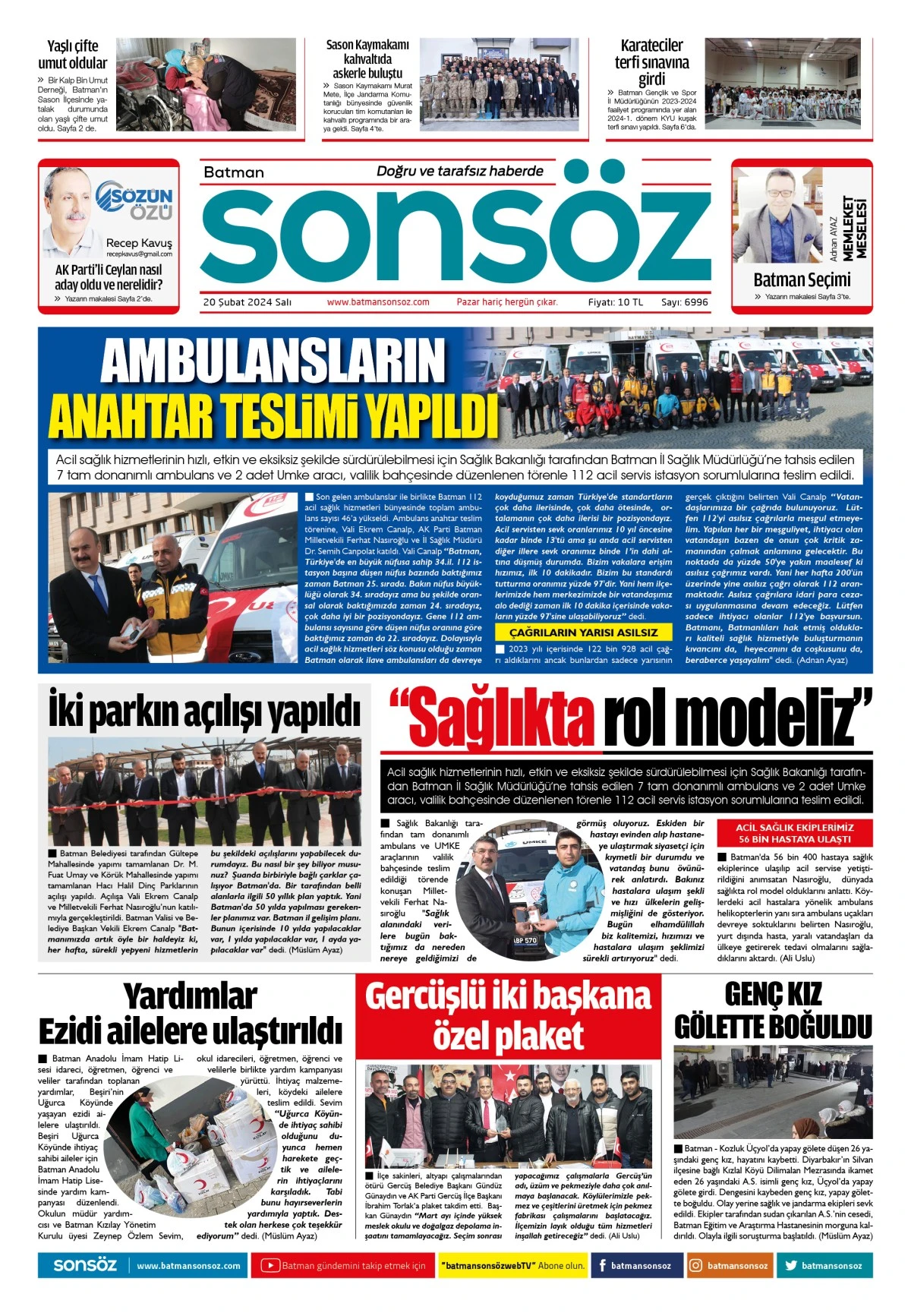 20 Şubat 2024 e-gazete