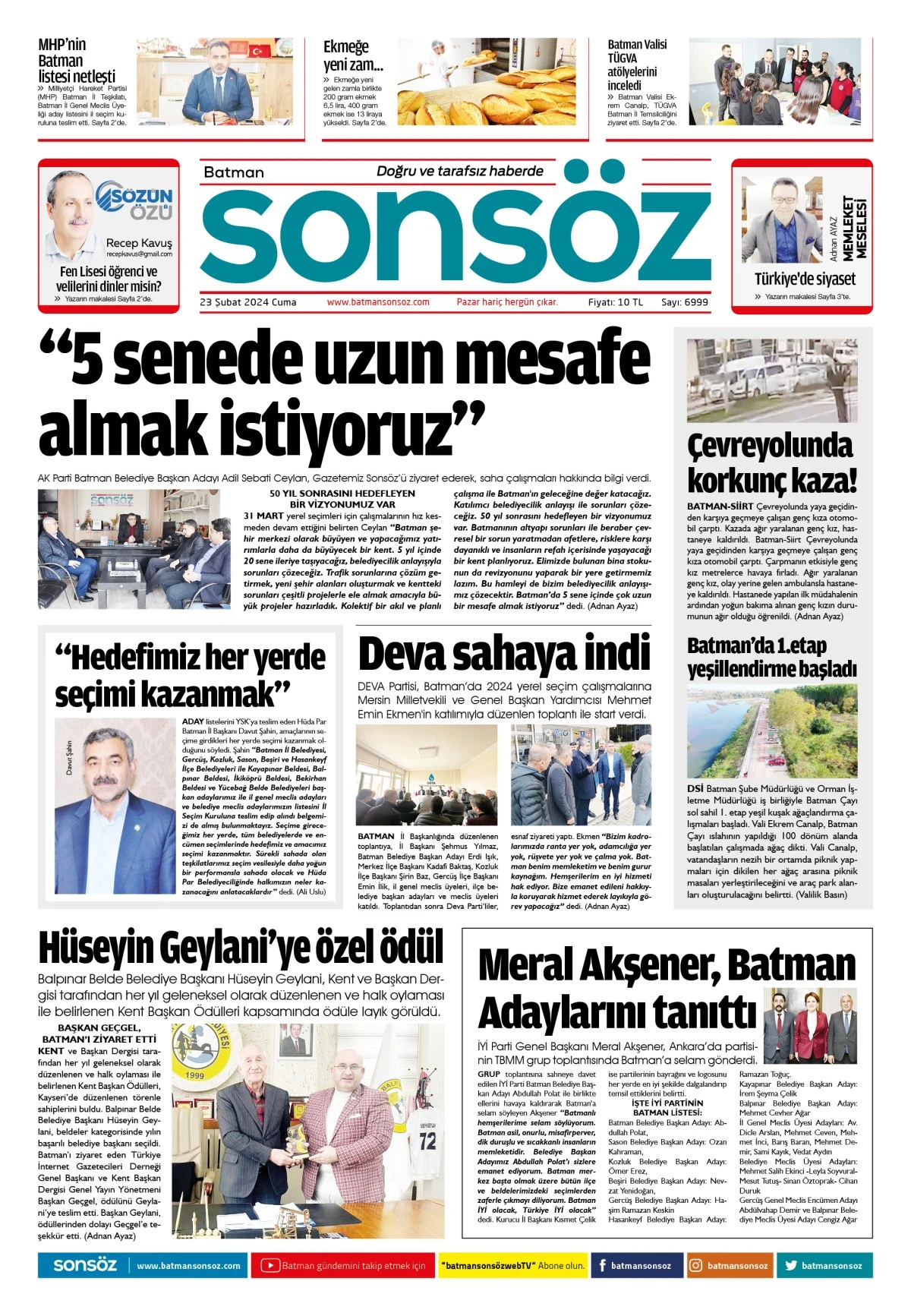 23 Şubat 2024 e-gazete