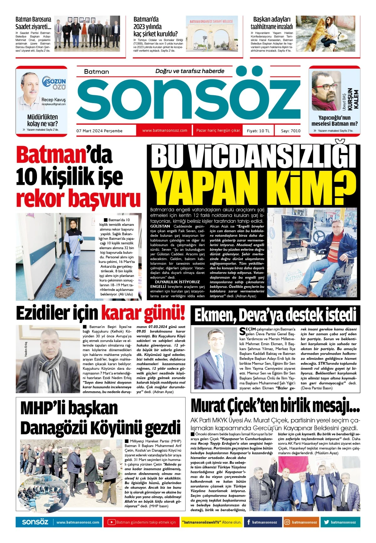 7 Mart 2024 e-gazete