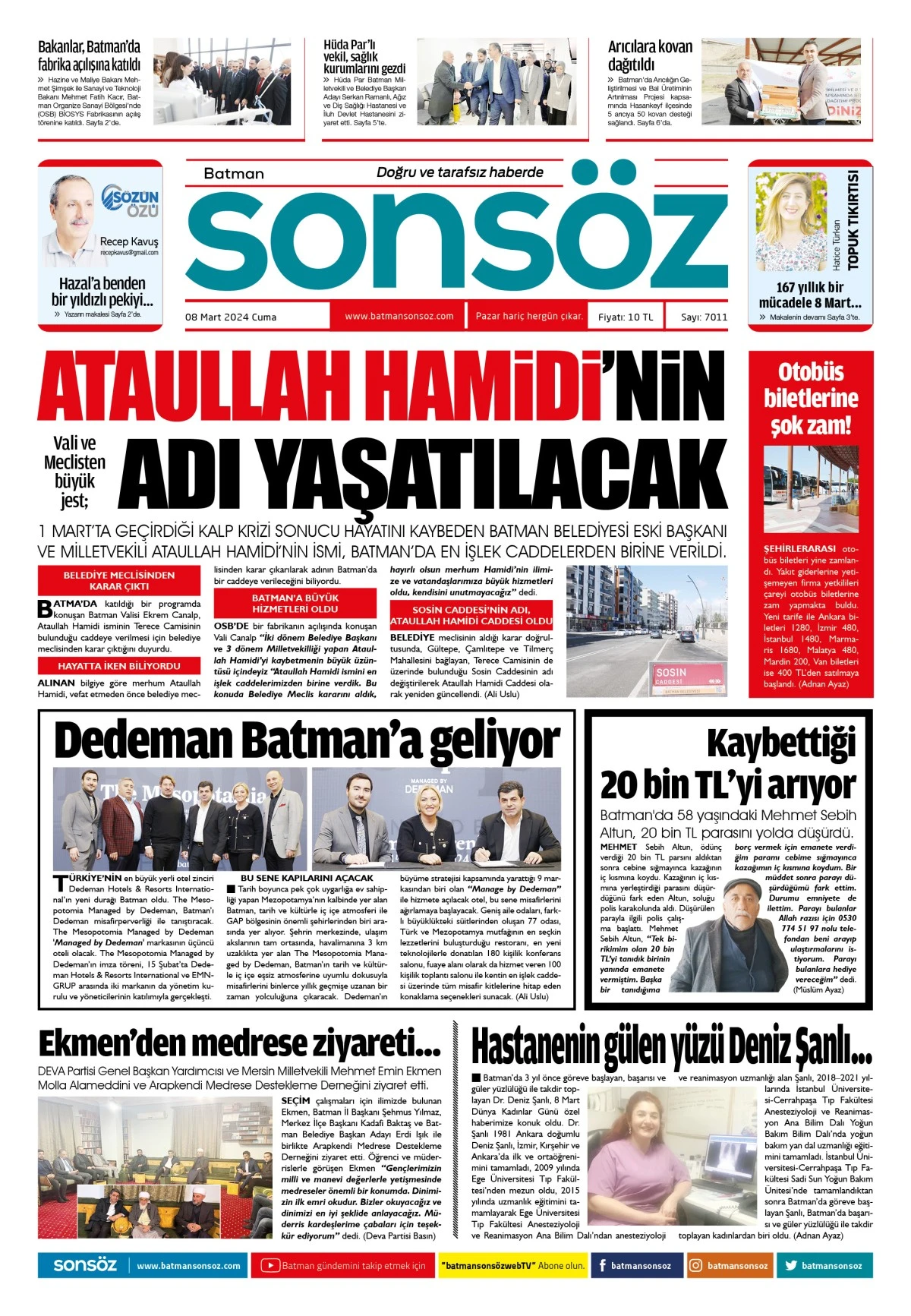 8 Mart 2024 e-gazete