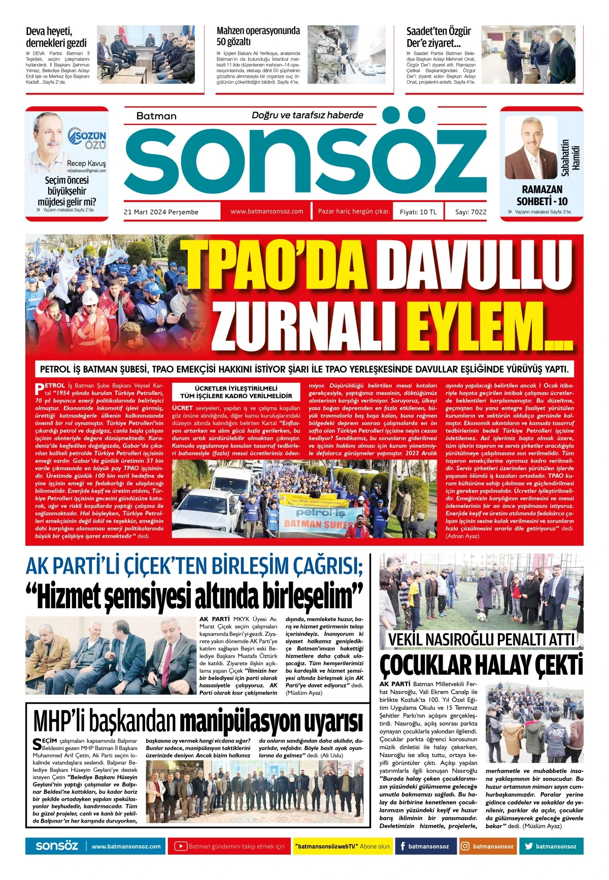 21 Mart 2024 e-gazete