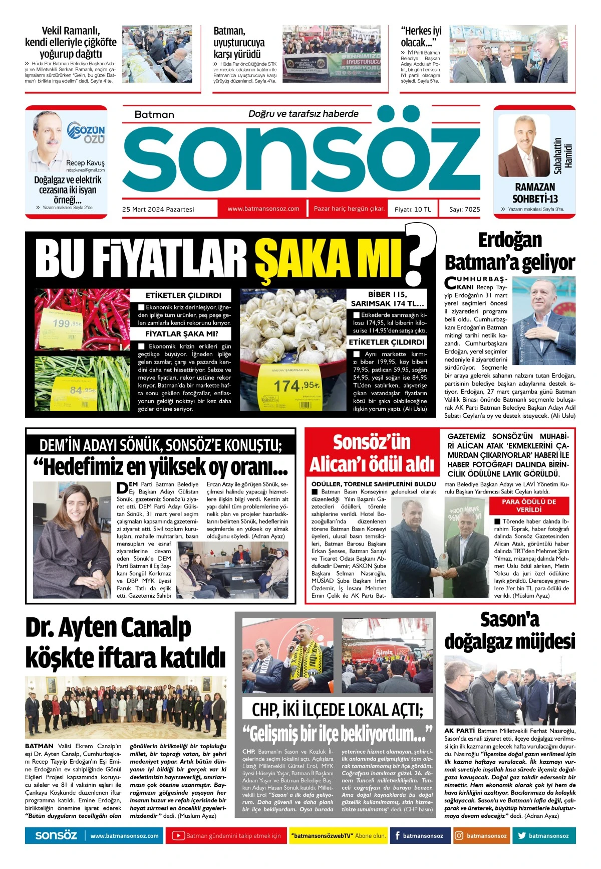 25 Mart 2024 e-gazete