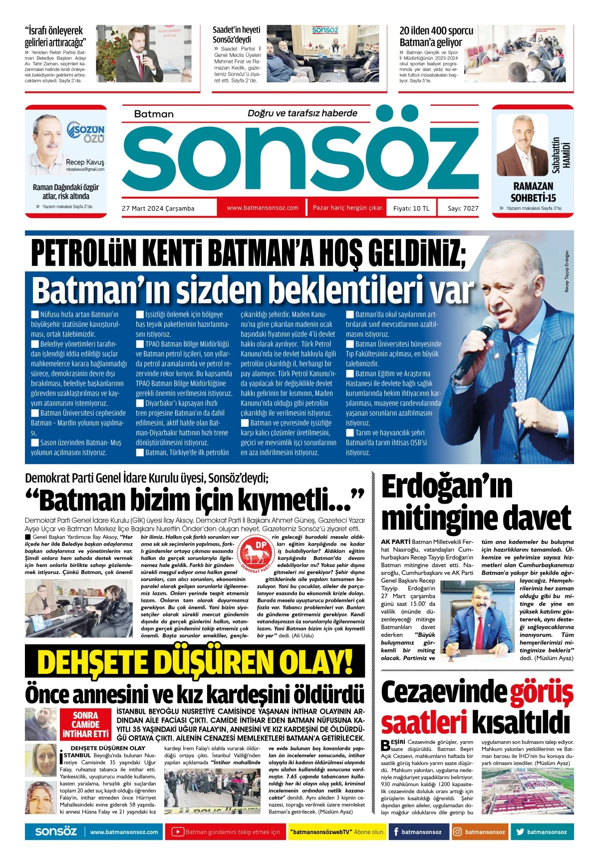 27 Mart 2024 e-gazete