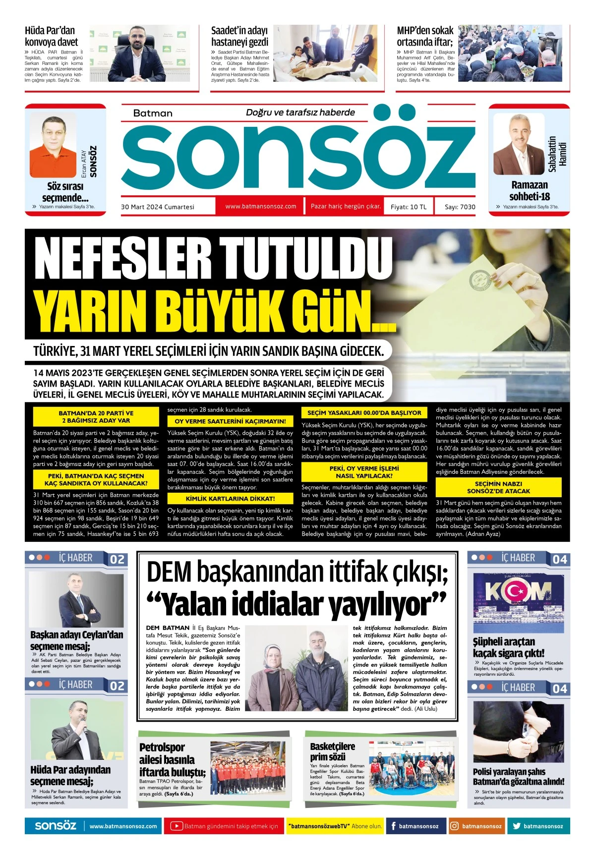 30 Mart 2024 e-gazete