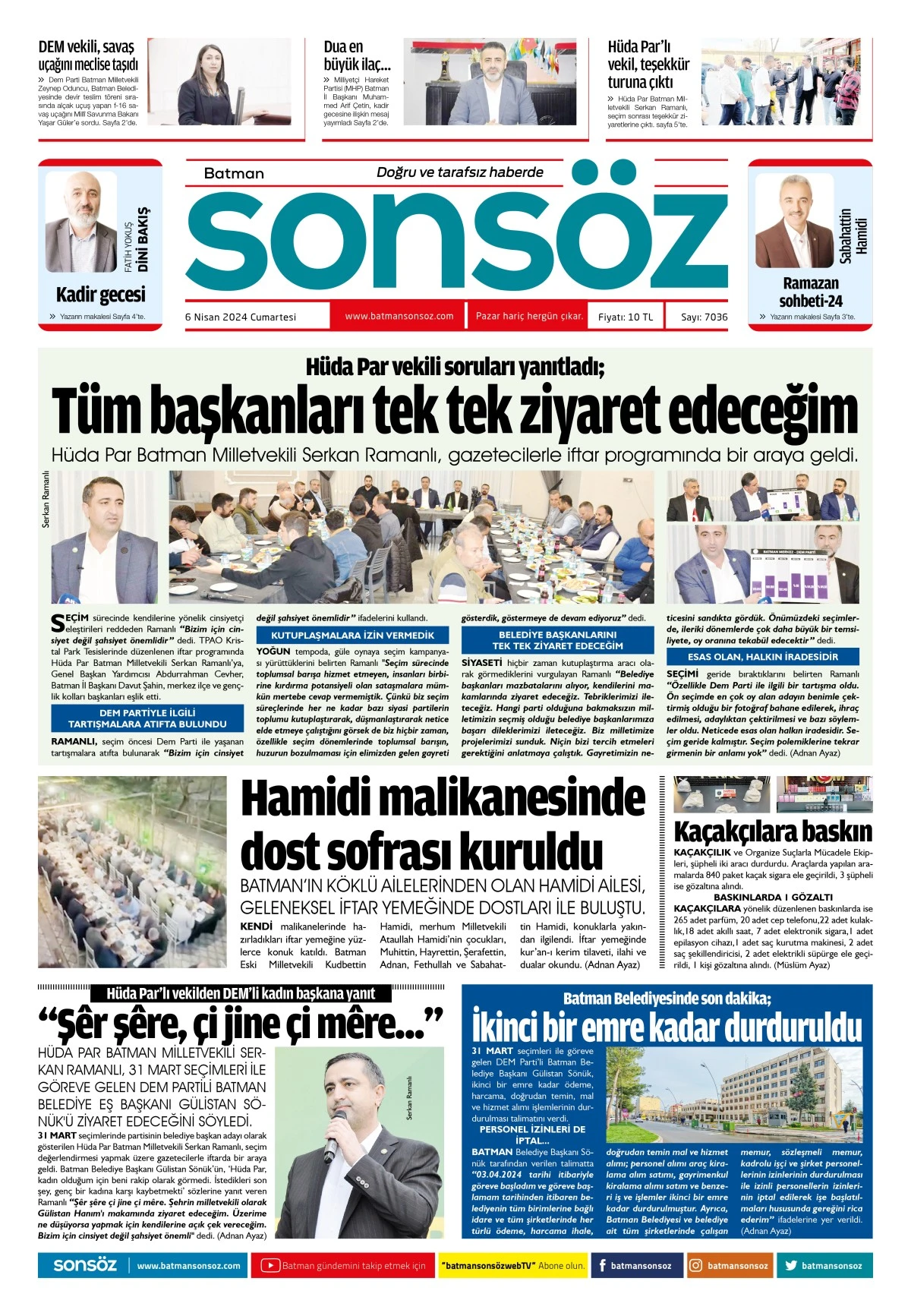 6 Nisan 2024 e-gazete