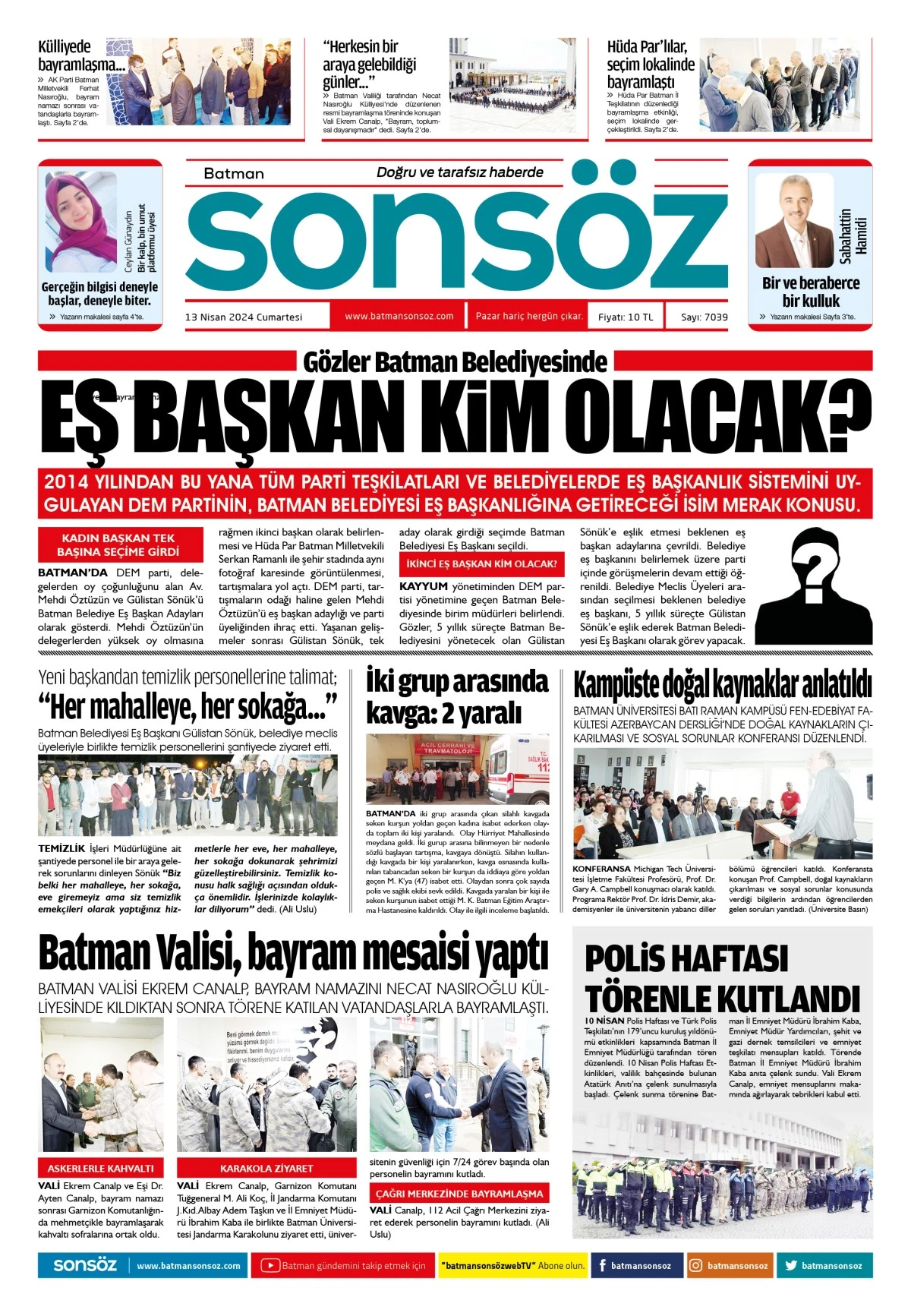13 Nisan 2024 e-gazete