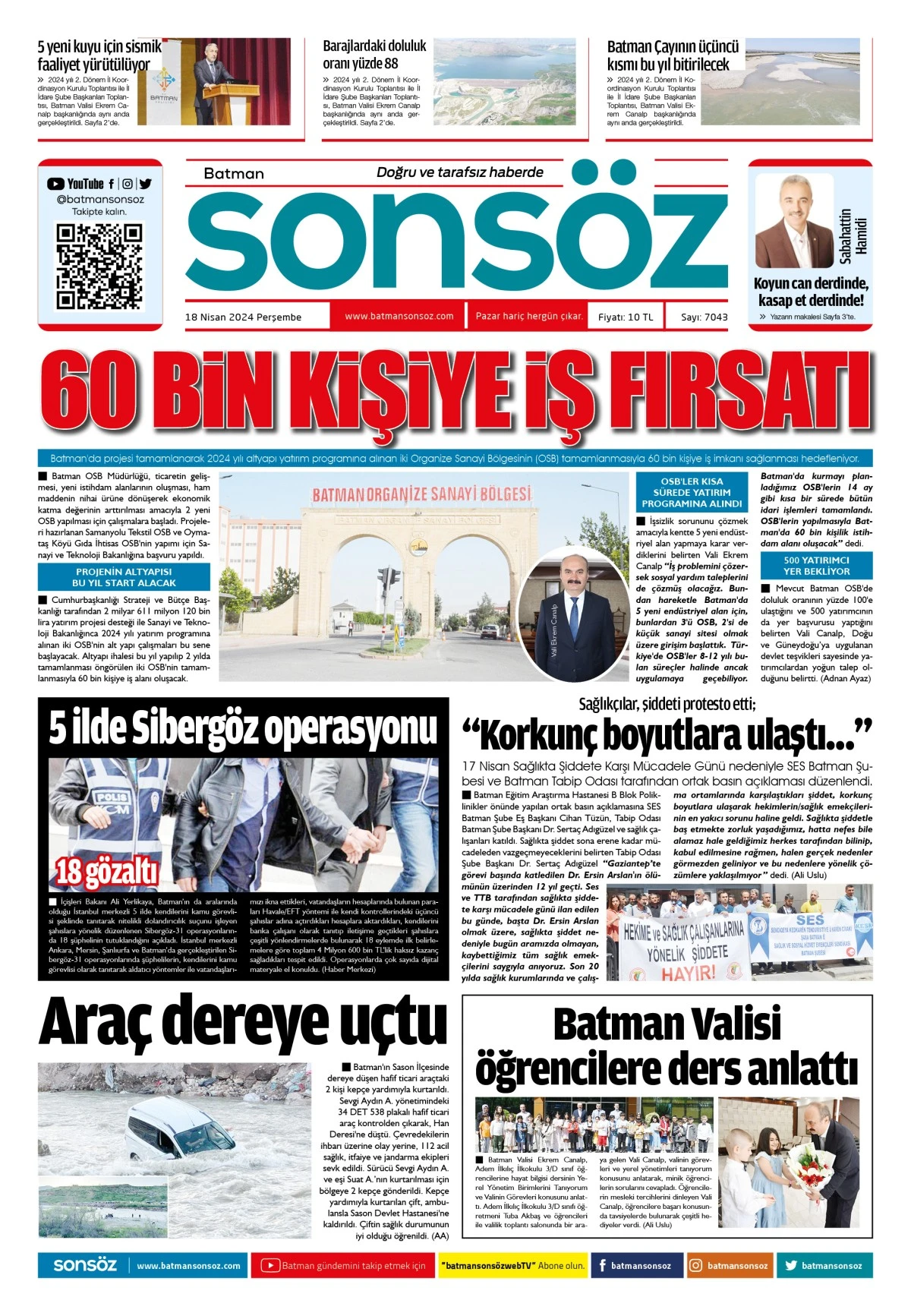 18 Nisan 2024 e-gazete