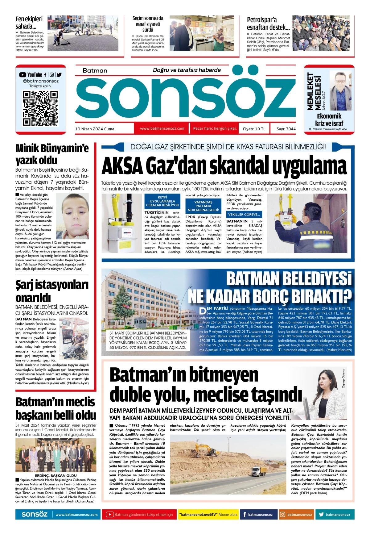 19 Nisan 2024 e-gazete