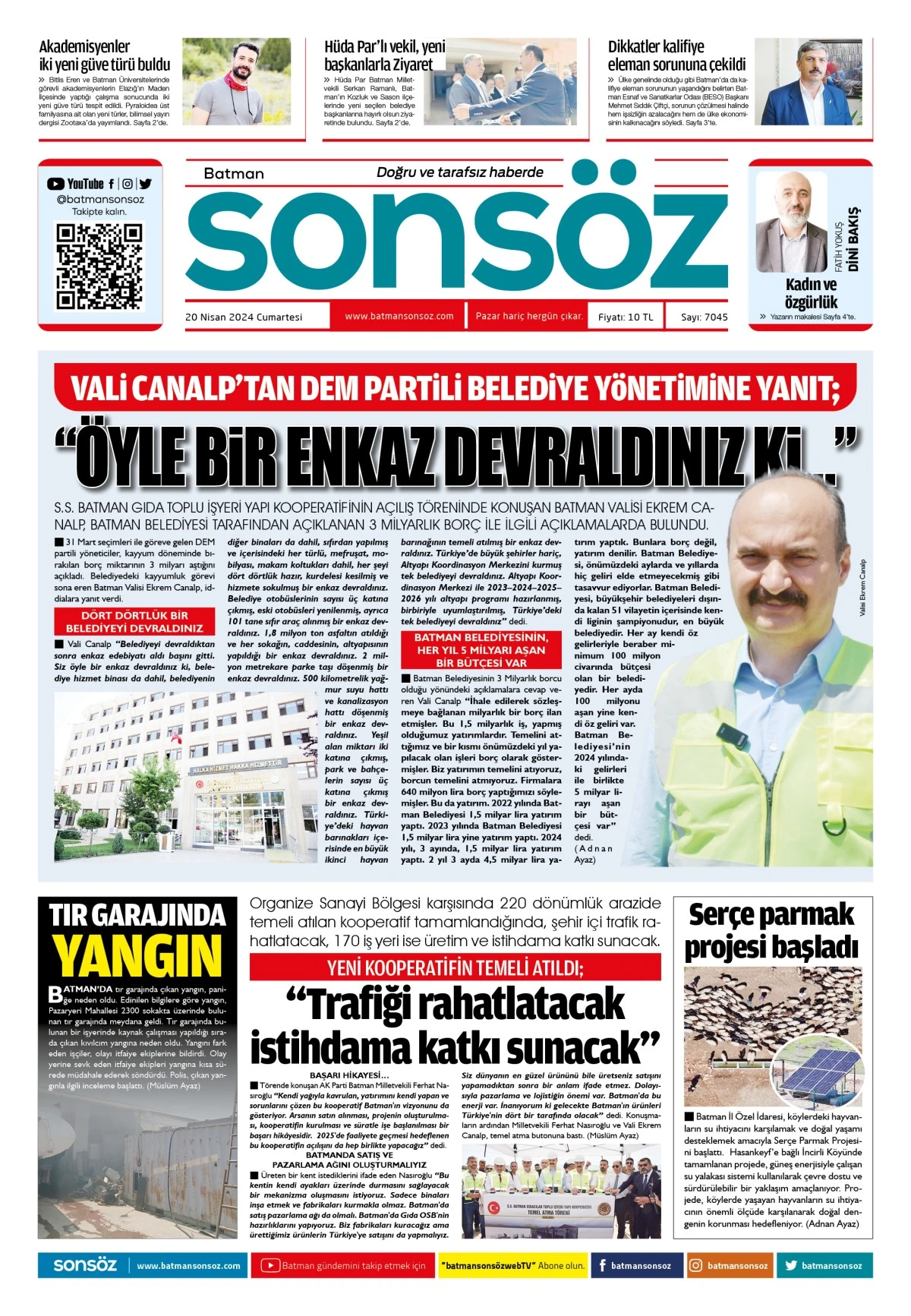 20 Nisan 2024 e-gazete