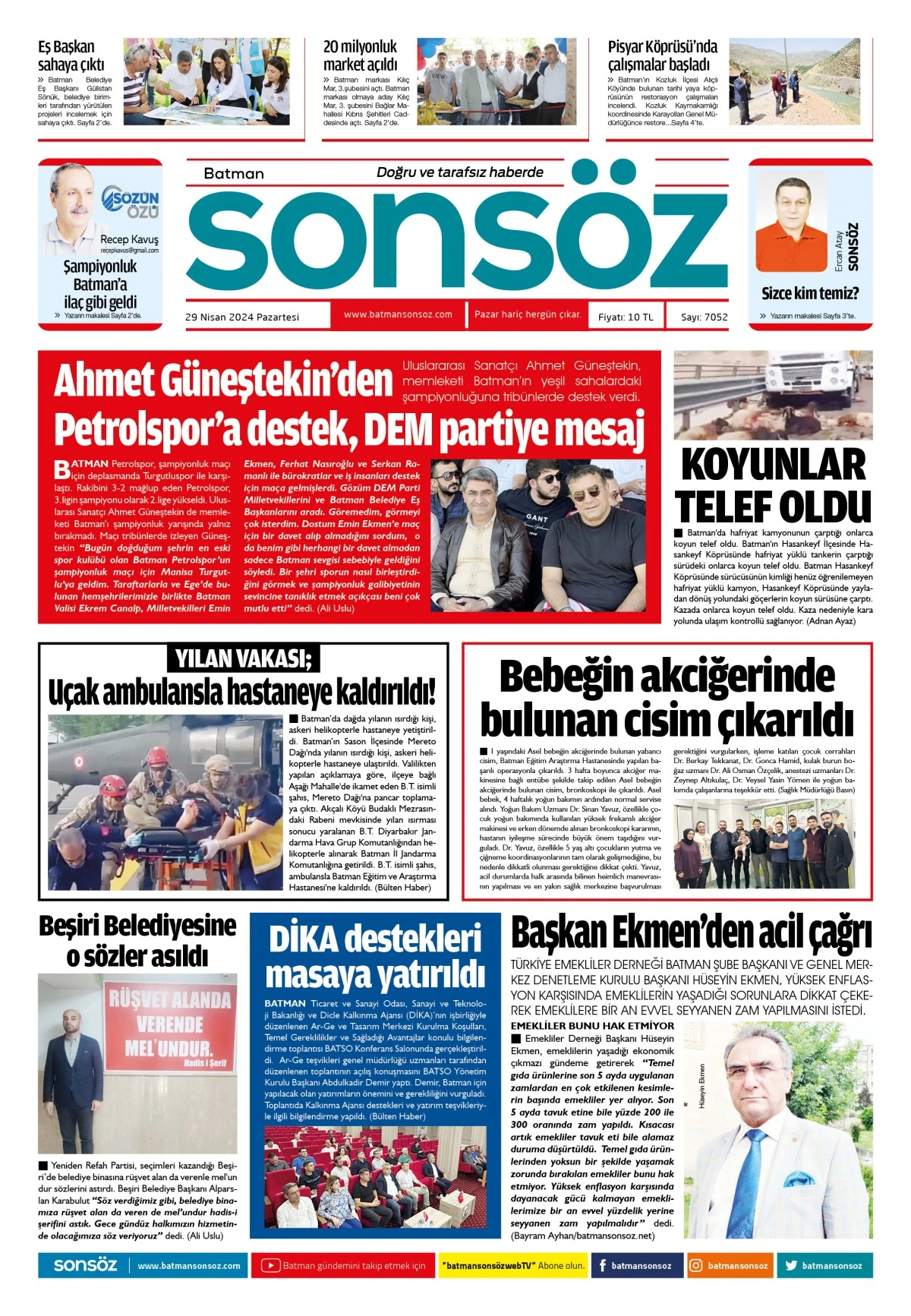 29 Nisan 2024 e-gazete
