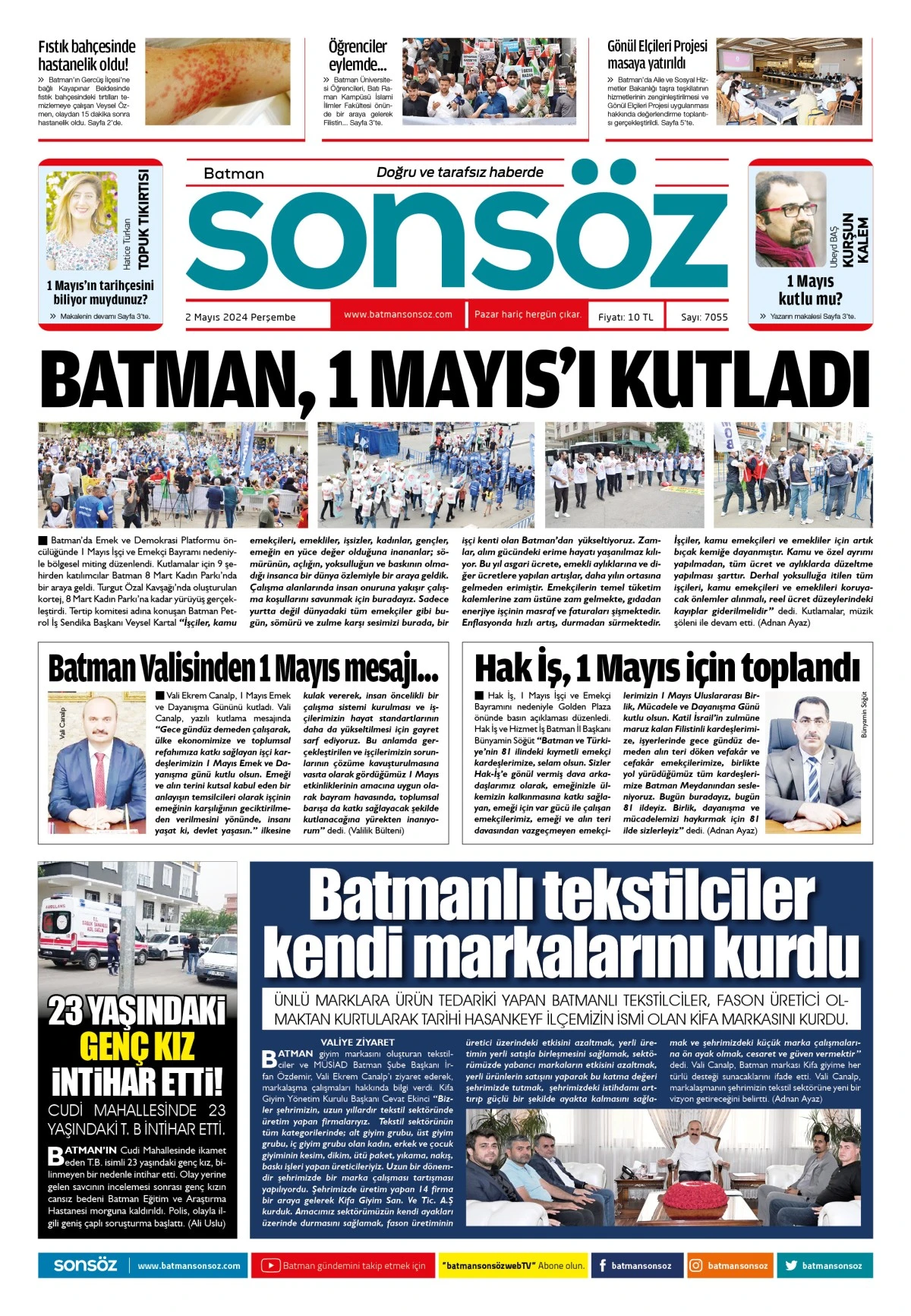 2 Mayıs 2024 e-gazete