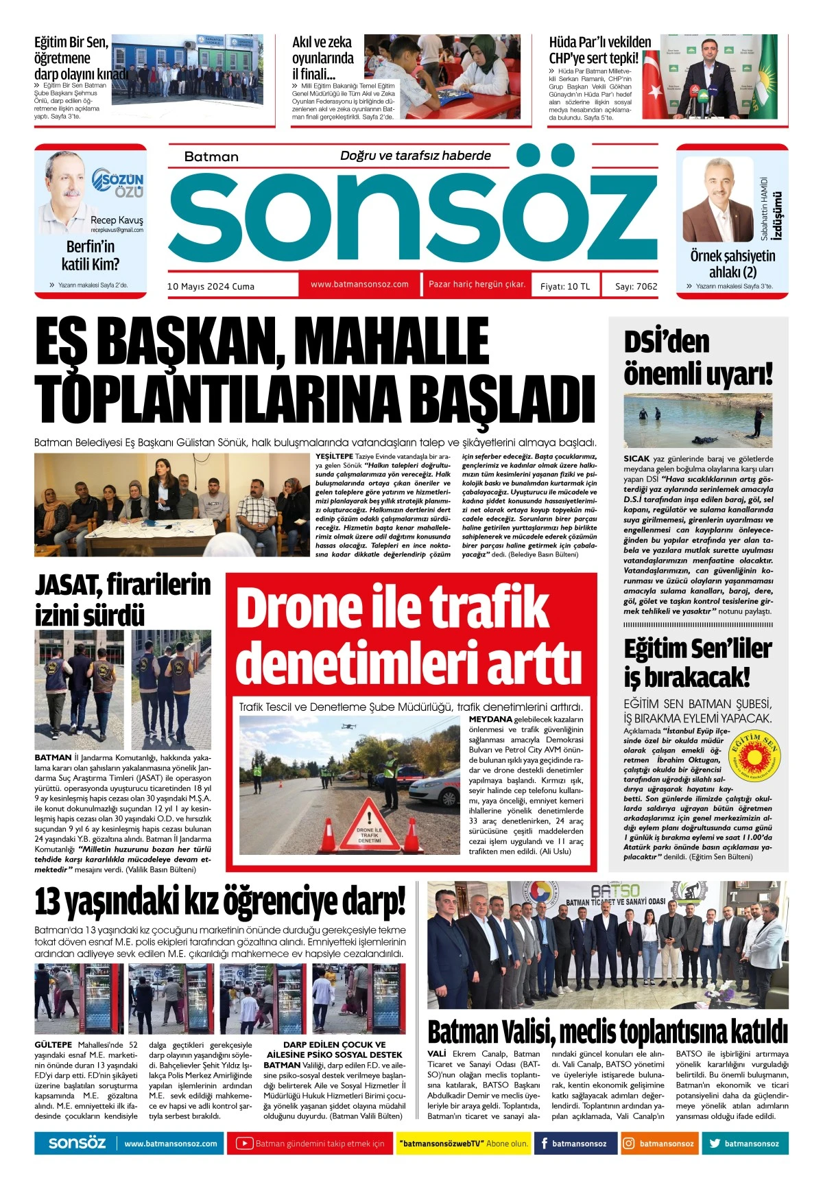 10 Mayıs 2024 e-gazete
