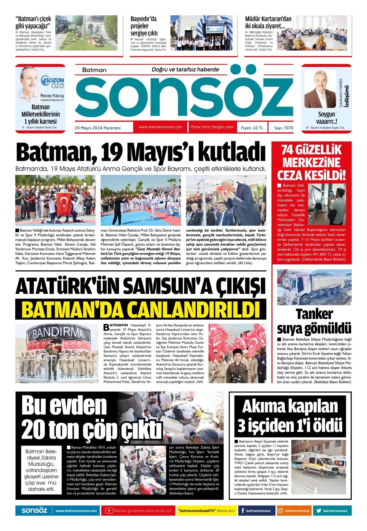 20 Mayıs 2024 e-gazete