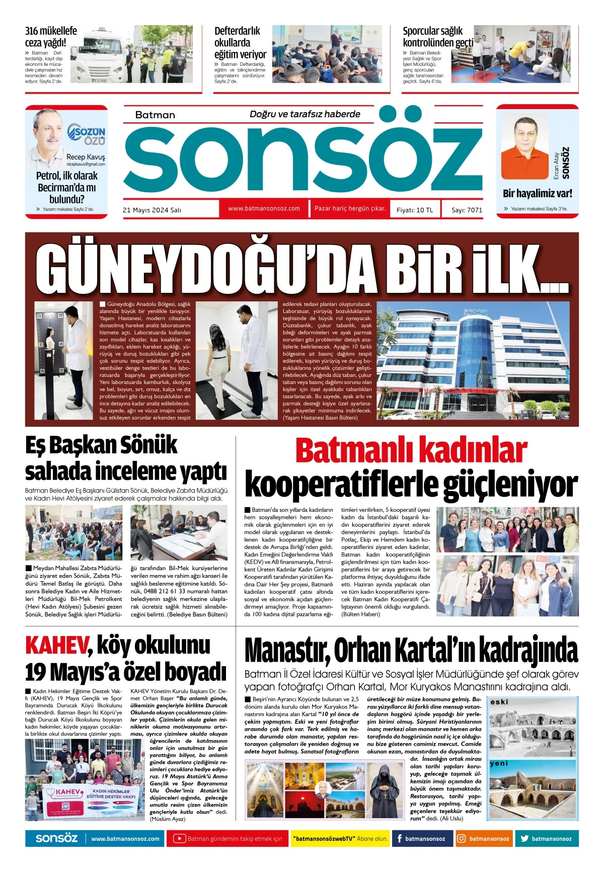 21 Mayıs 2024 -gazete