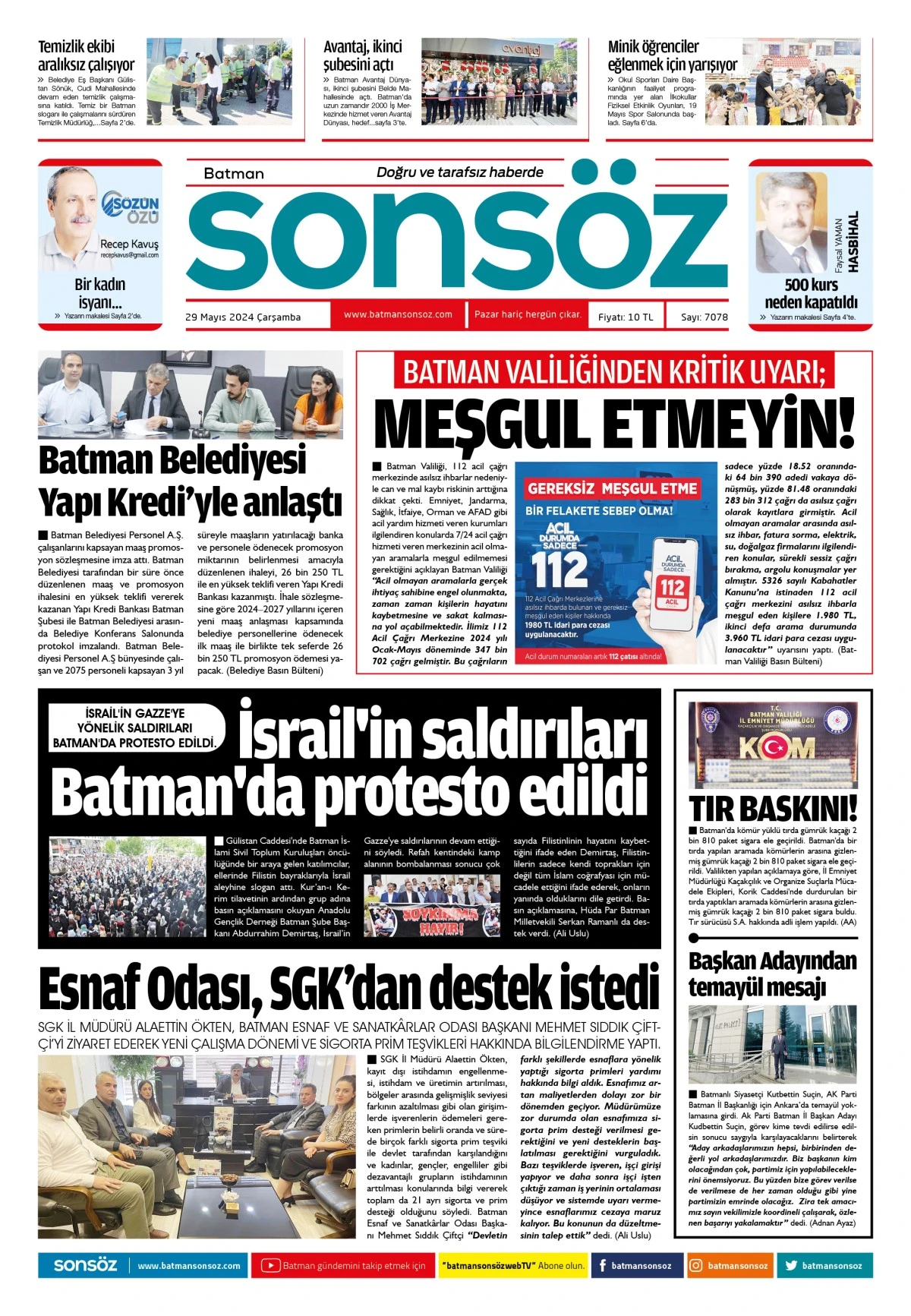29 Mayıs 2024 e-gazete