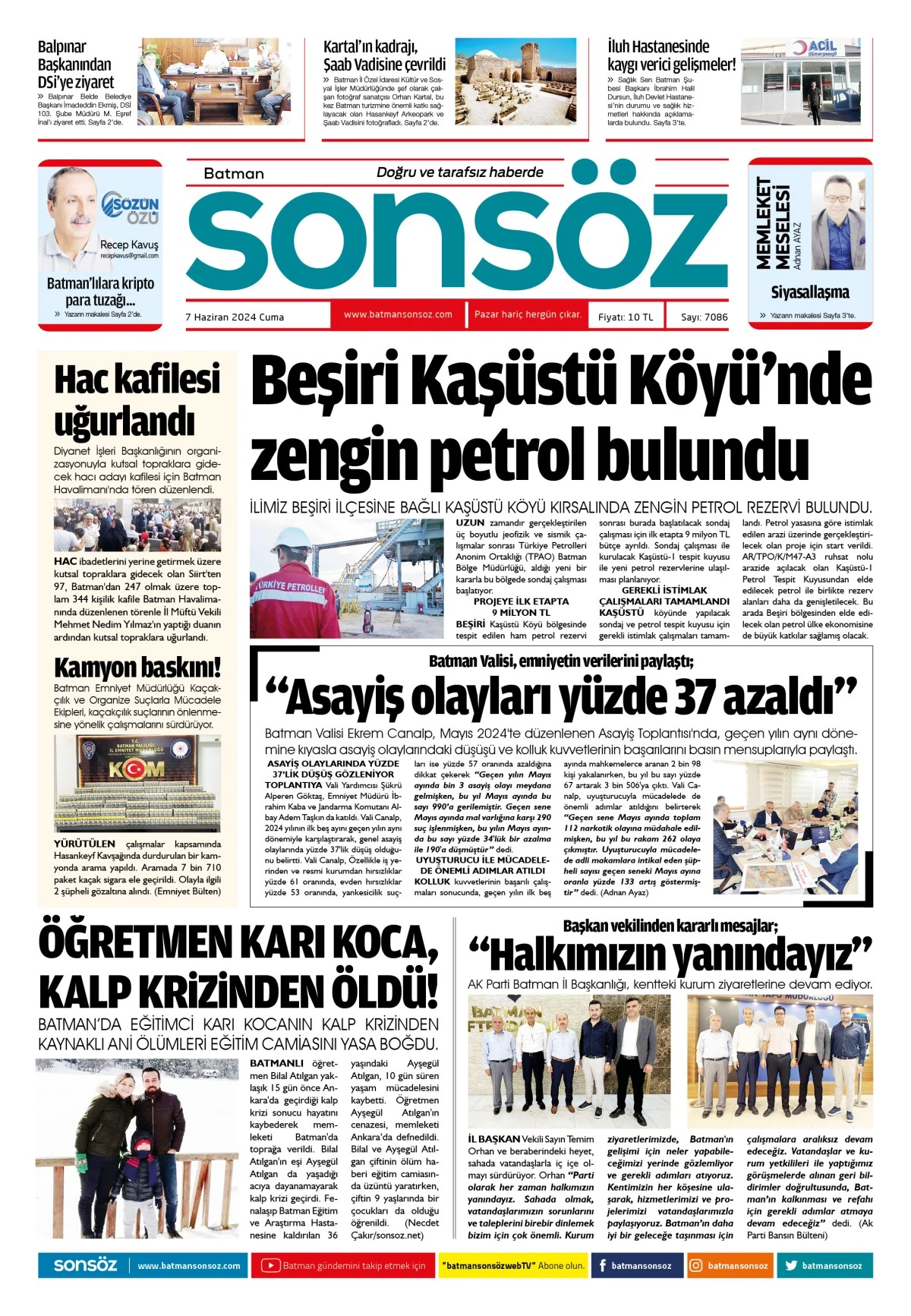 7 Haziran 2024 e-gazete