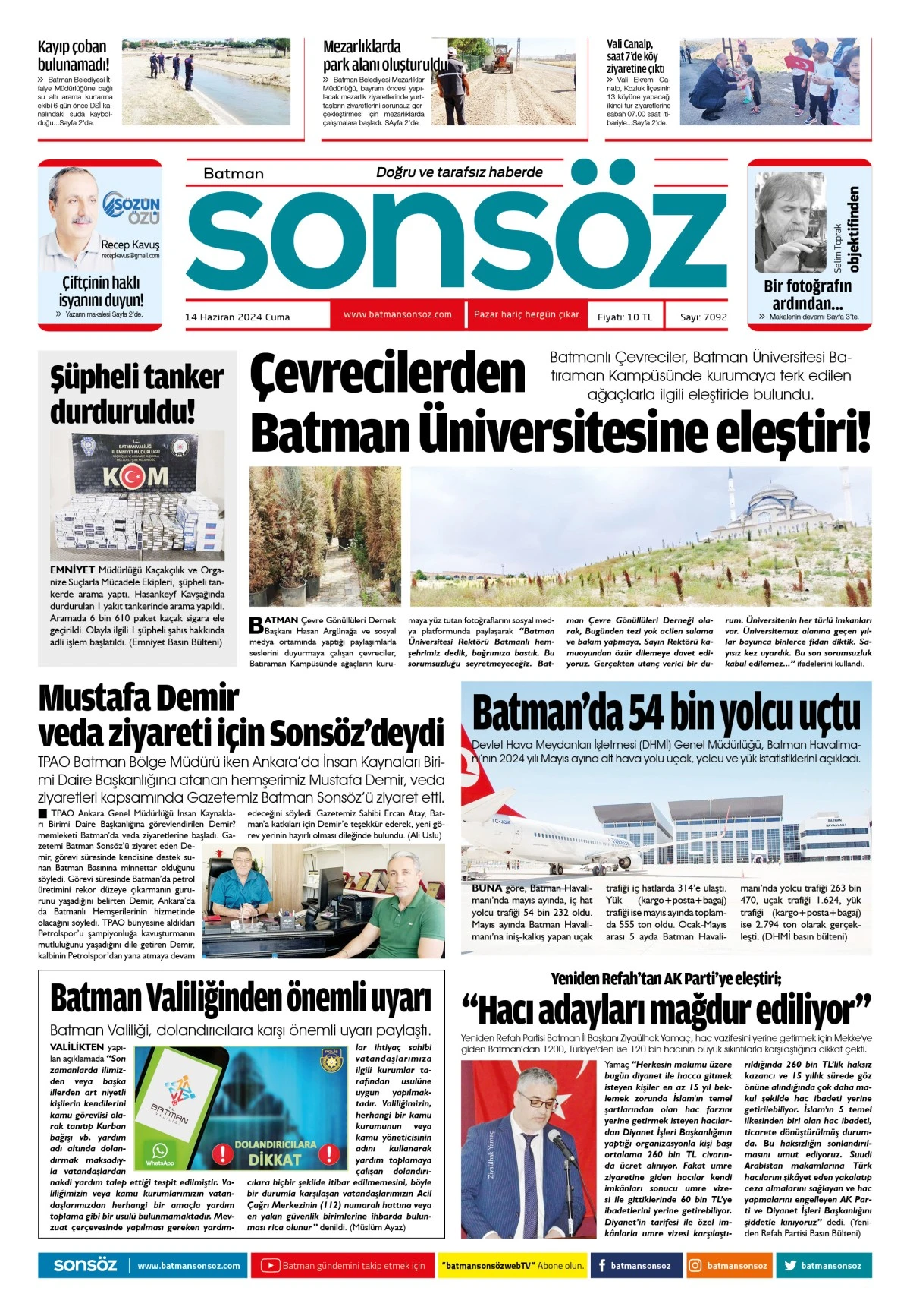14 Haziran 2024 e-gazete