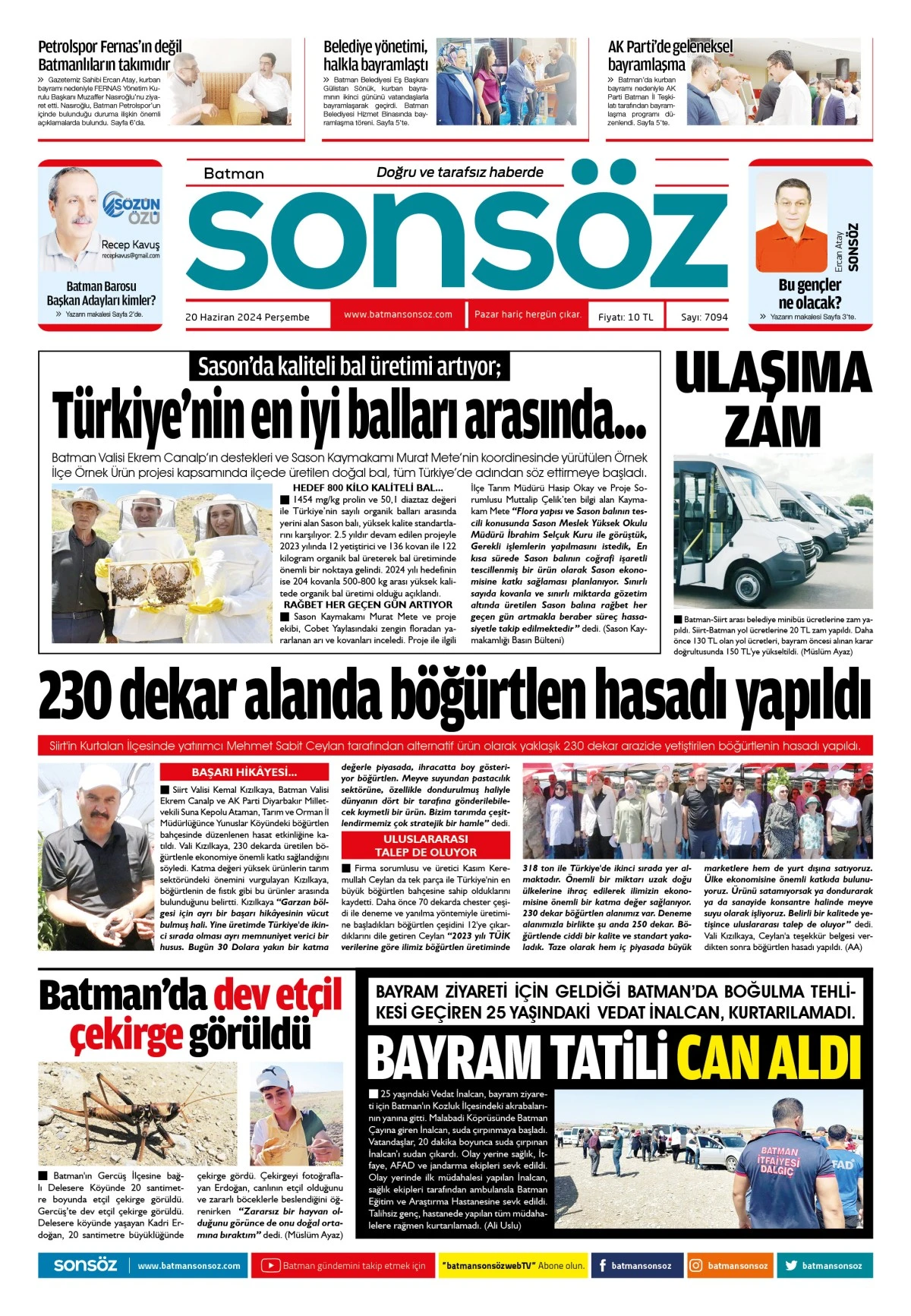 20 Haziran 2024 e-gazete