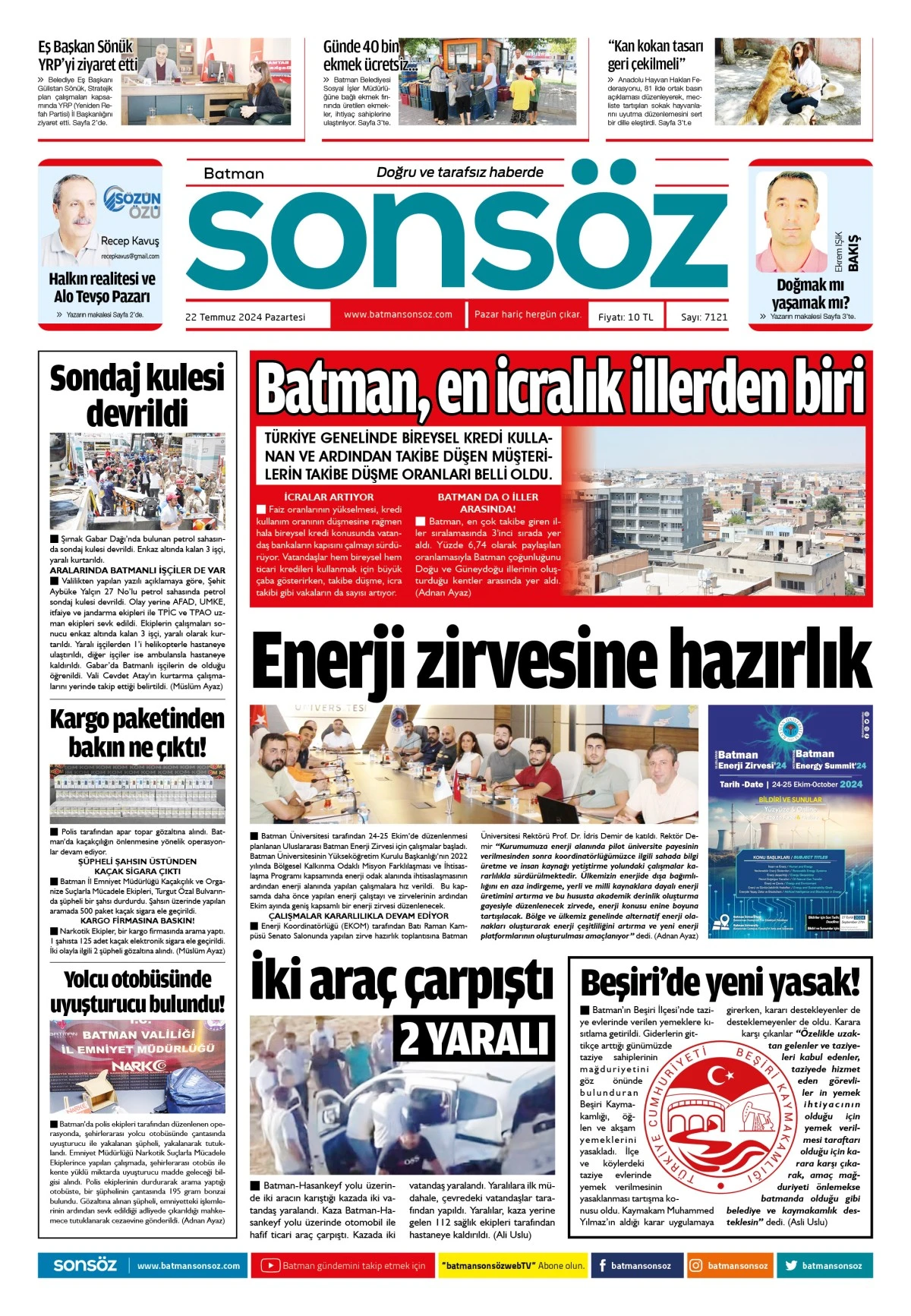 22 Temmuz 2024 e-gazete