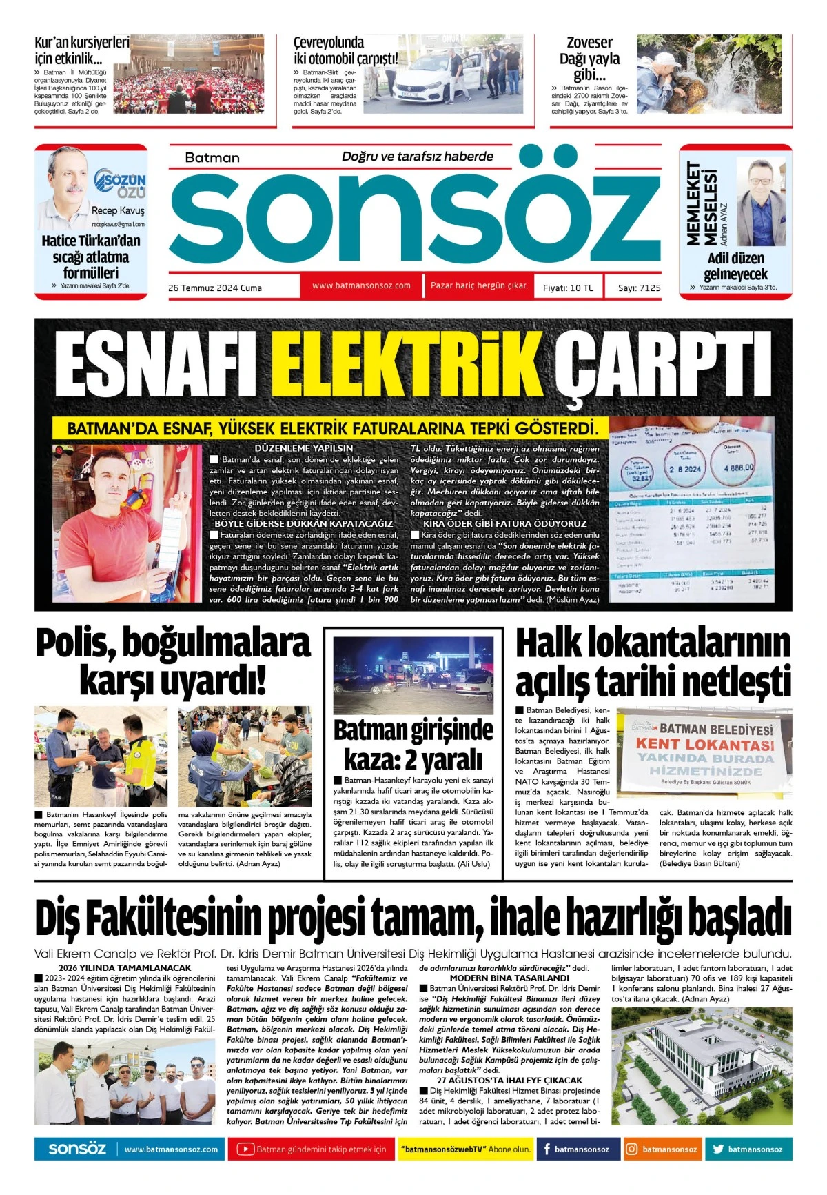 26 Temmuz 2024 e-gazete