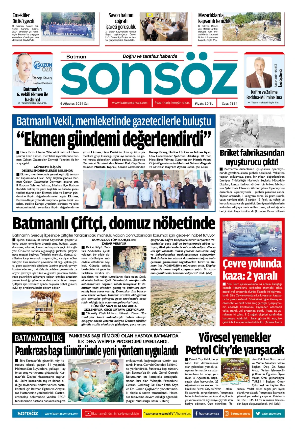 6 Ağustos 2024 e-gazete