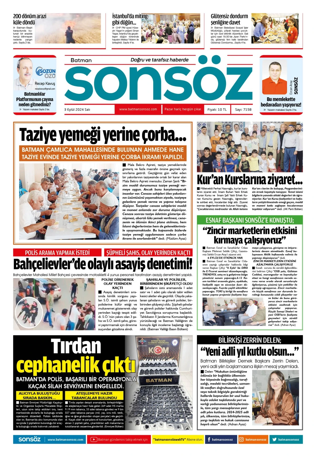 3 Eyl&uuml;l 2024 e-gazete